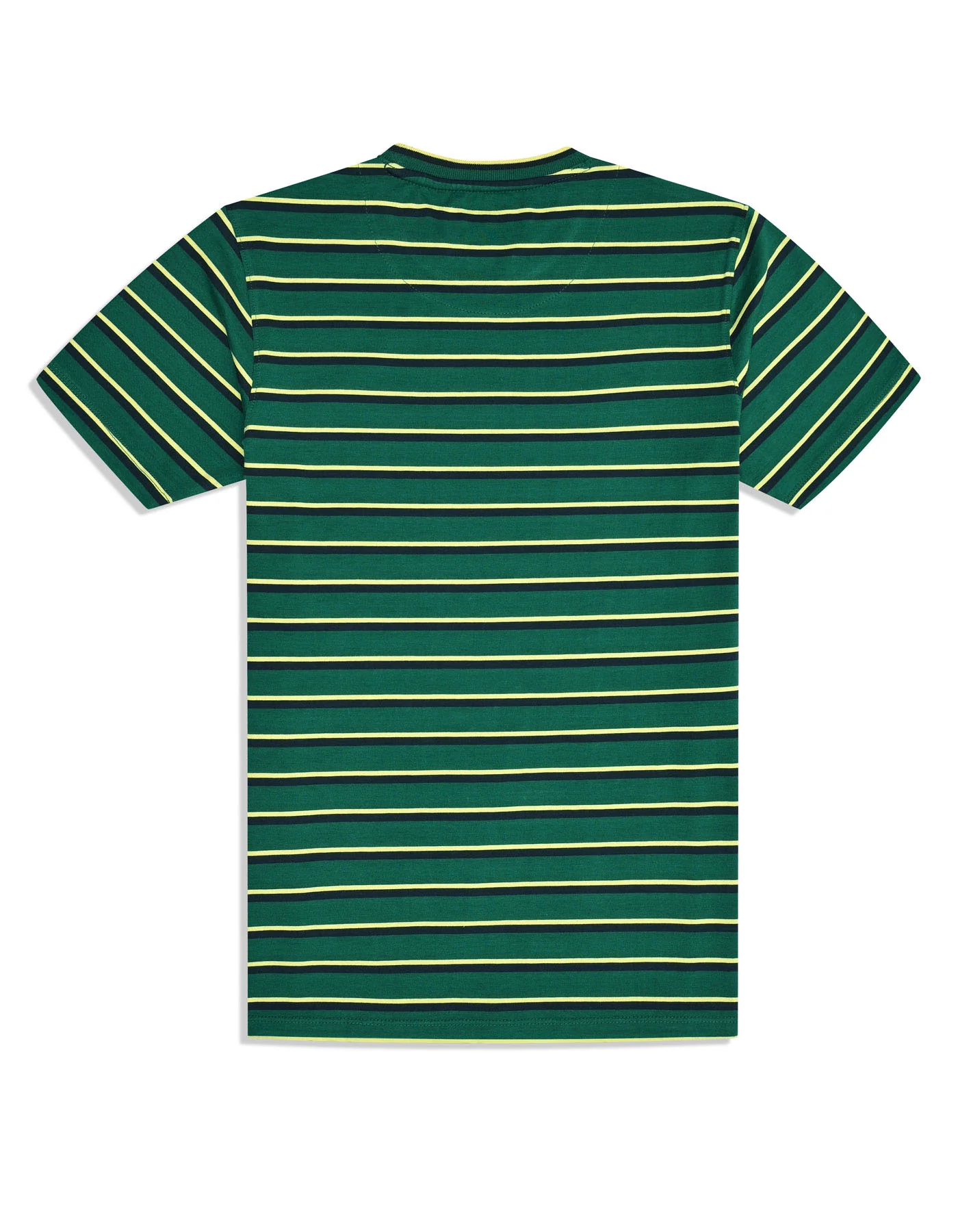 British Green Stripe Crew Neck T-shirt - Image 4