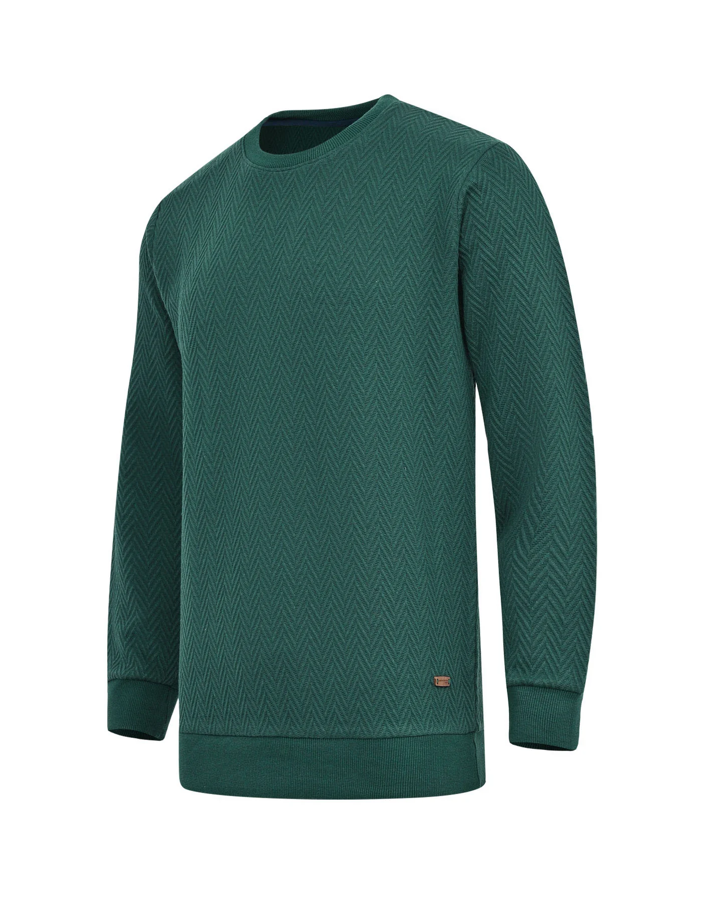 British Green Texture Sweatshirt