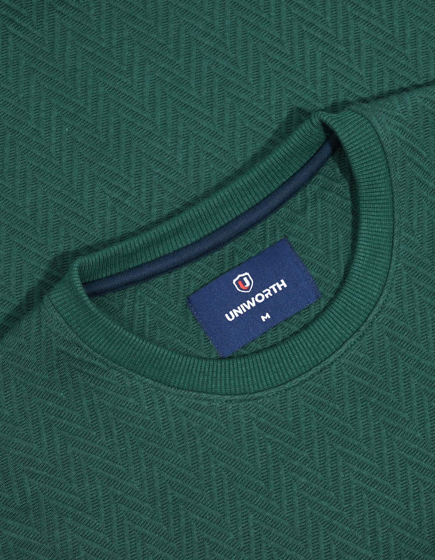 British Green Texture Sweatshirt - Image 2