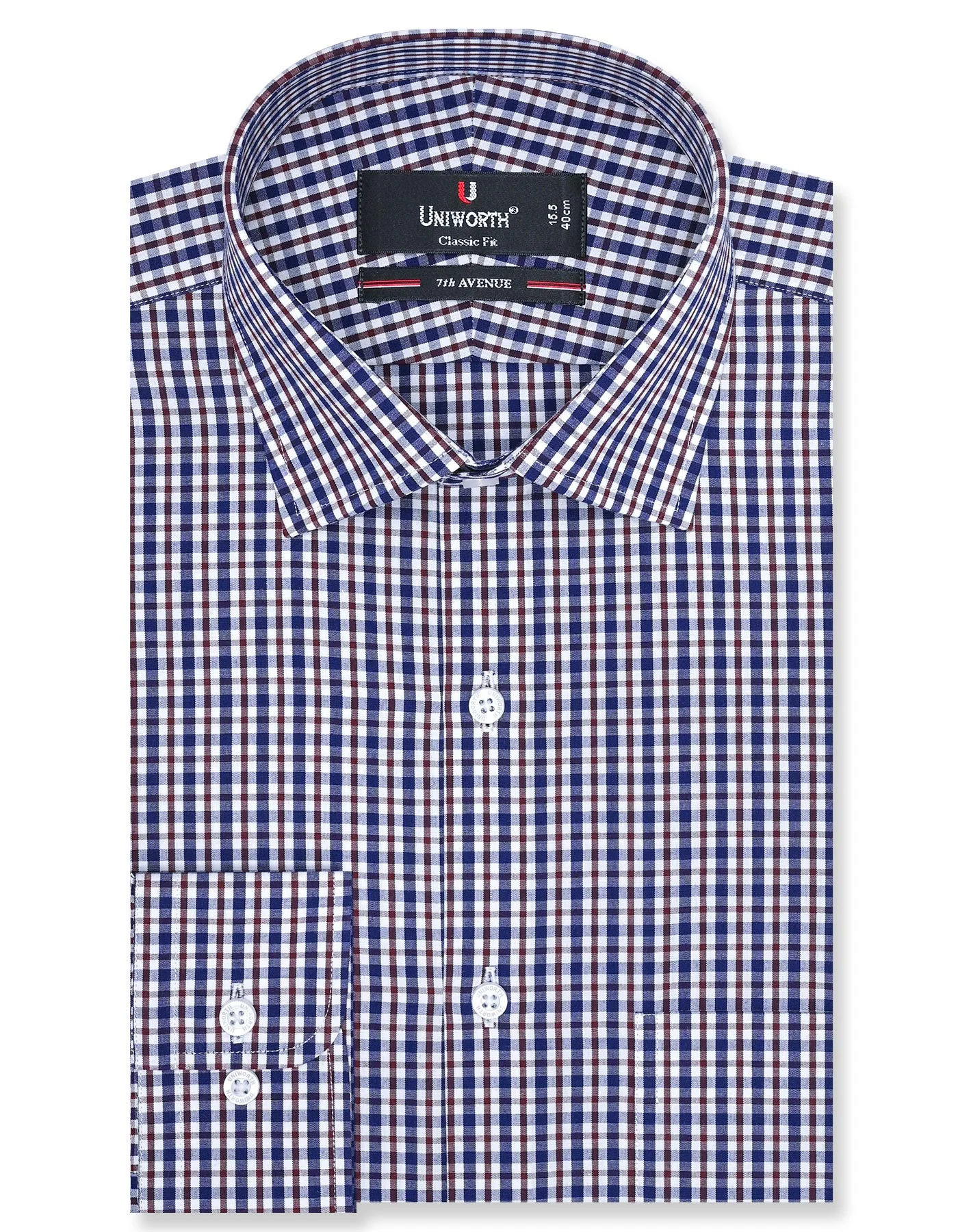 Brown Check Classic Fit Shirt