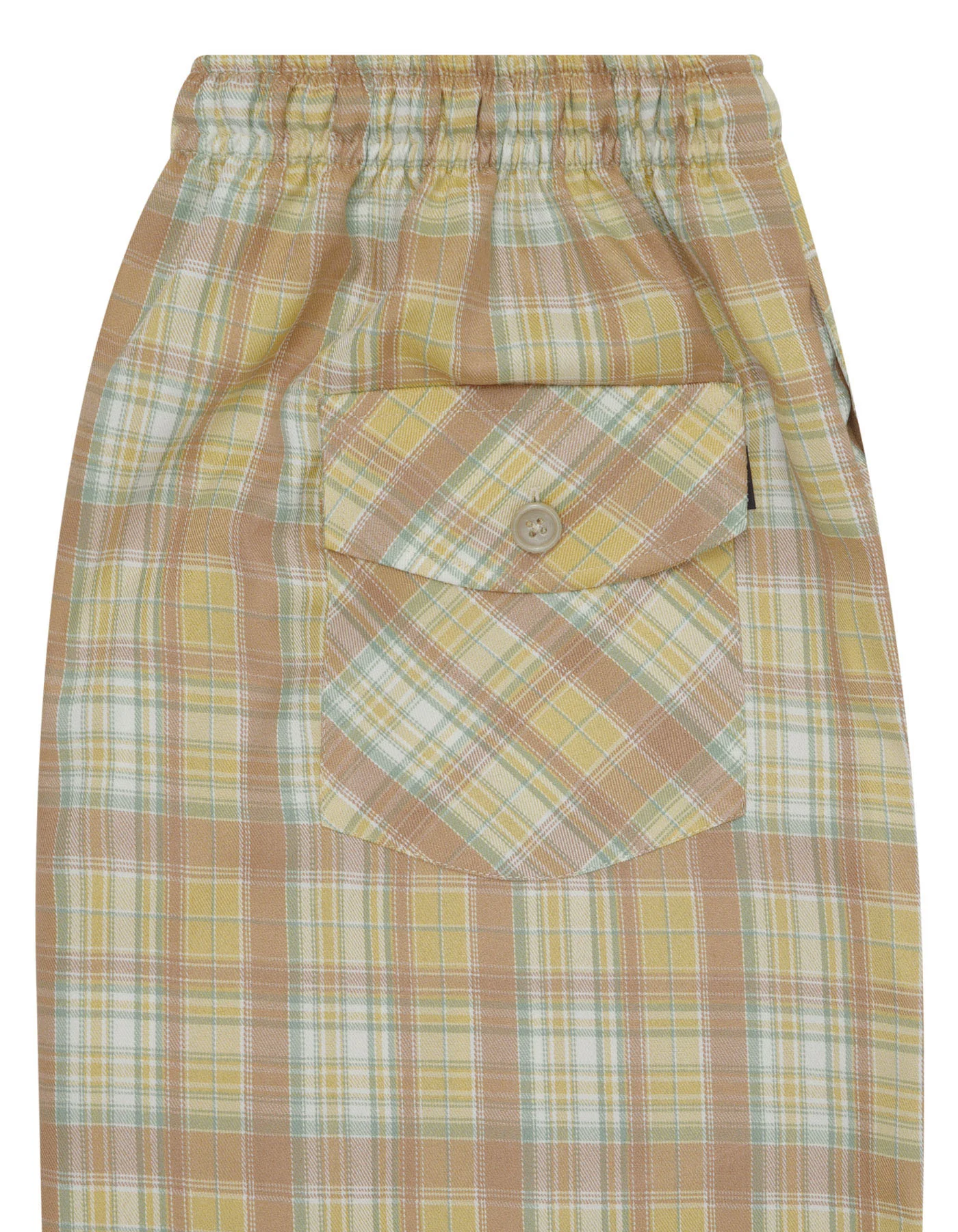 Brown Check Cross Pocket Woven Pajama - Image 3
