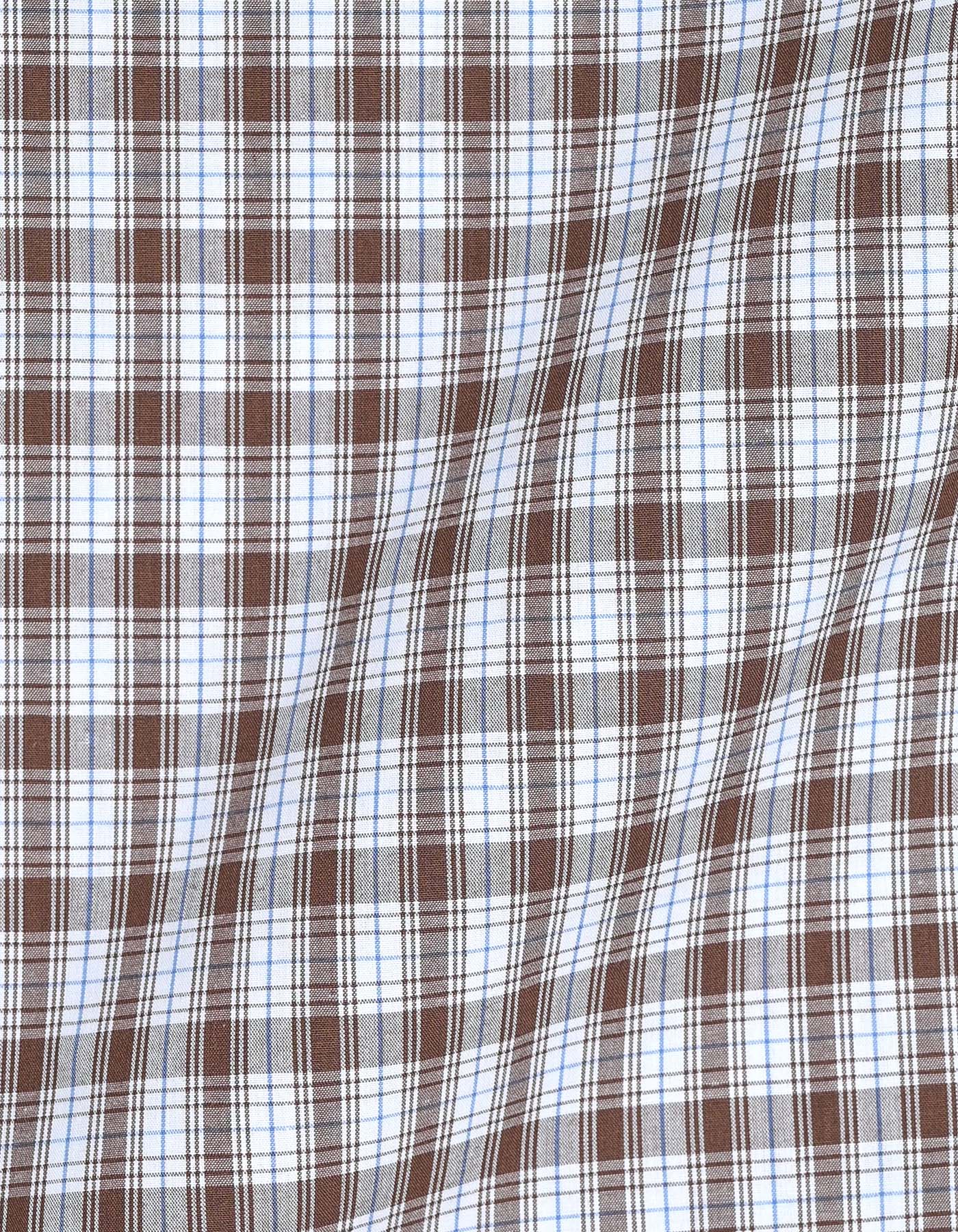 Brown Check Cross Pocket Woven Pajama - Image 4