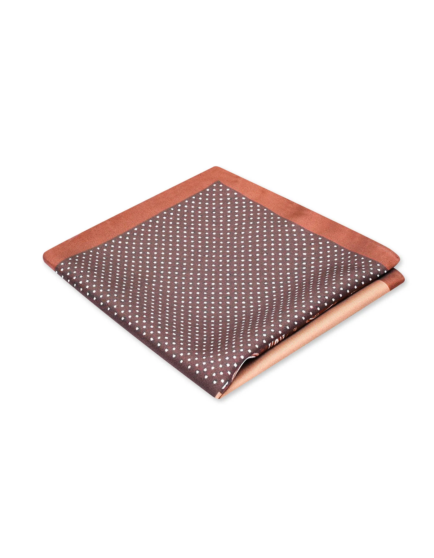 Brown Floral Pocket Square - Image 2