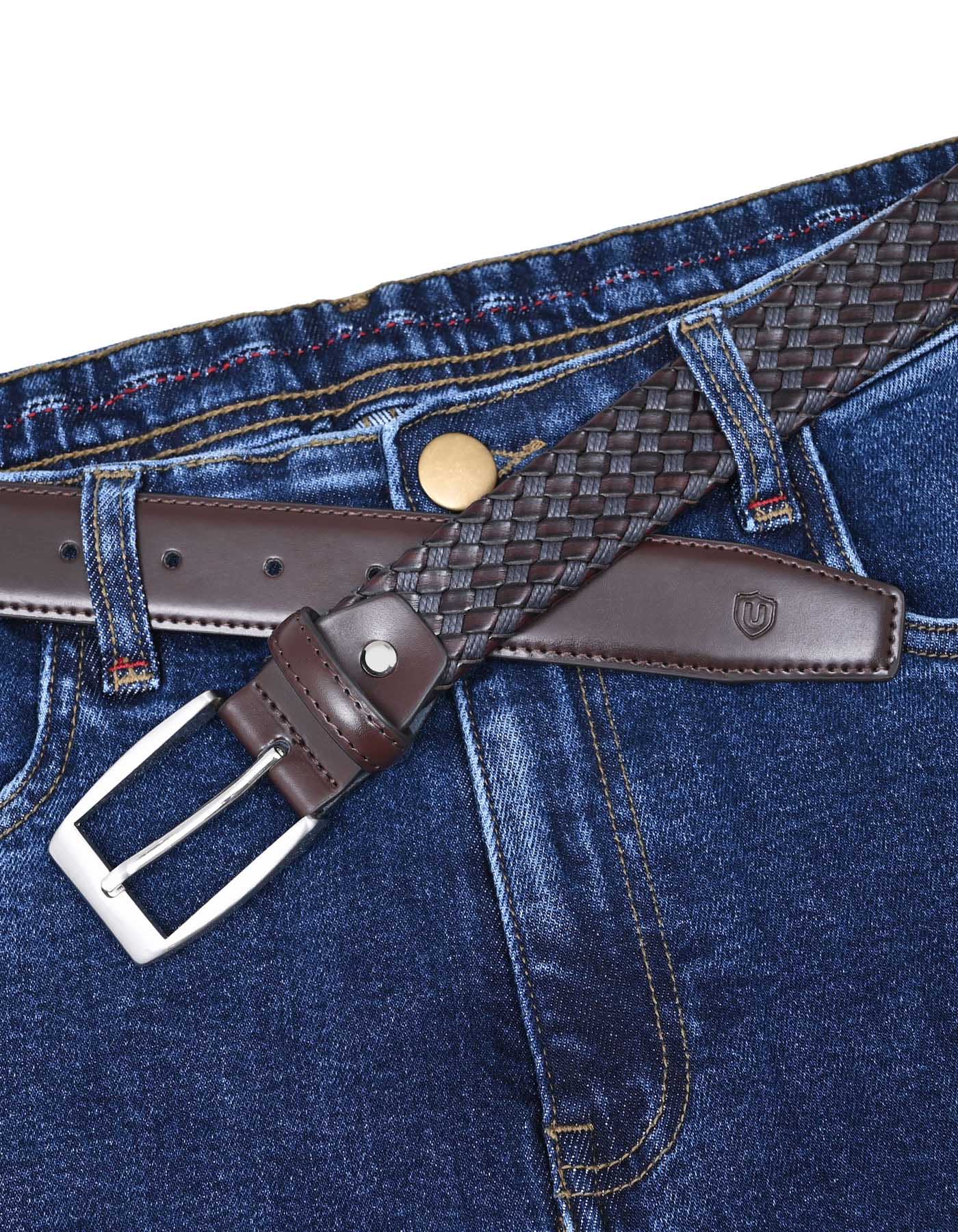 Brown Geometric Formal Belt - Image 3