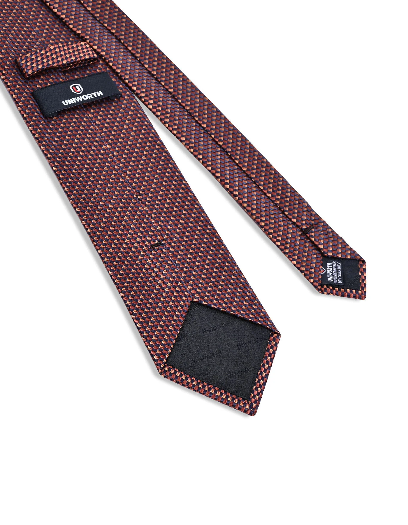 Brown Geometric Tie - Image 3