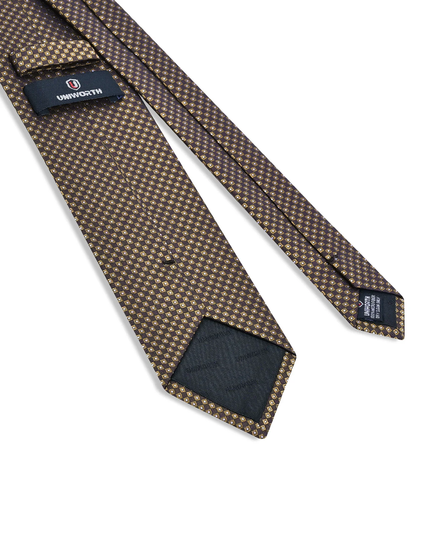 Brown Geometric Tie - Image 3