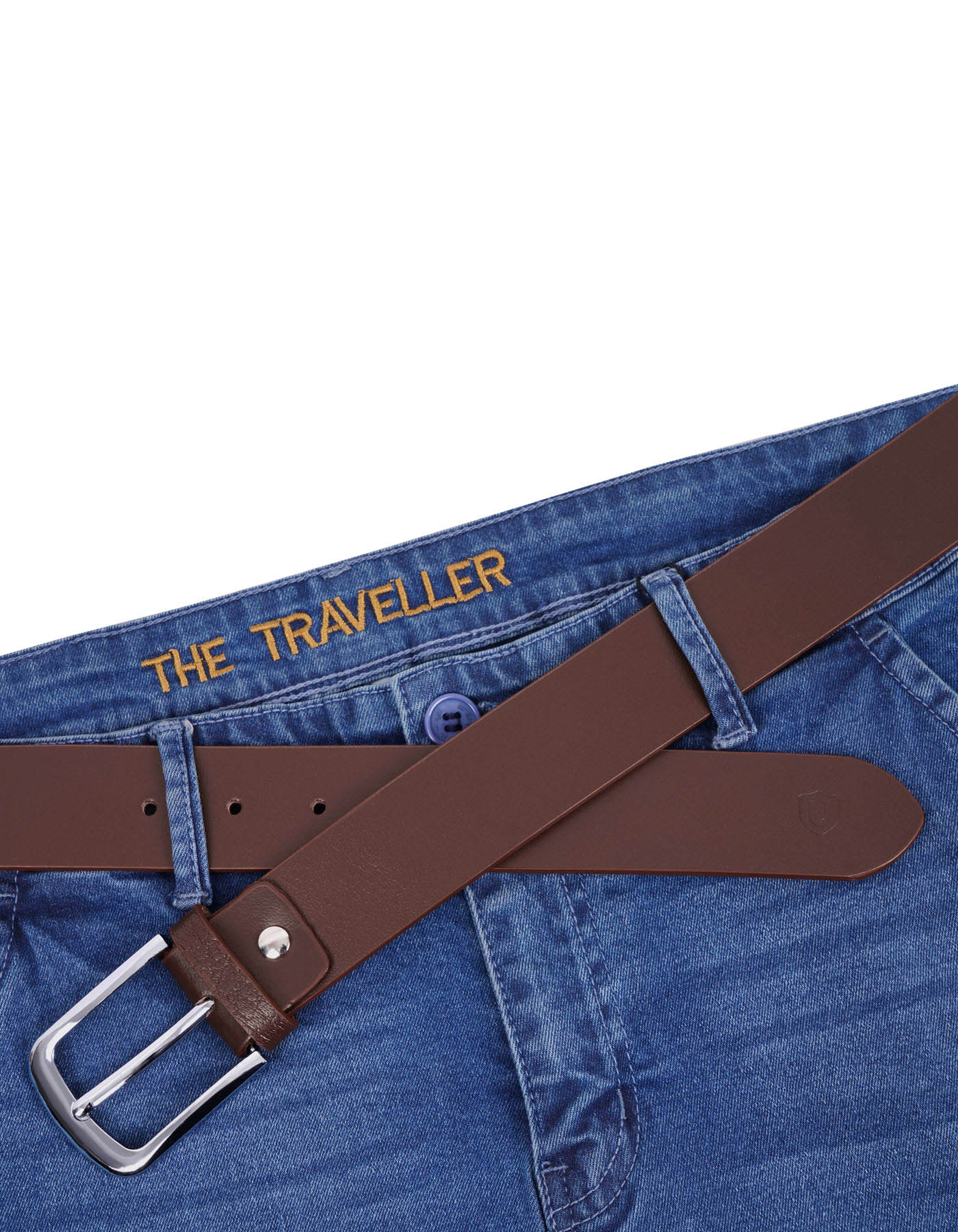 Brown Plain Casual Belt - Image 3