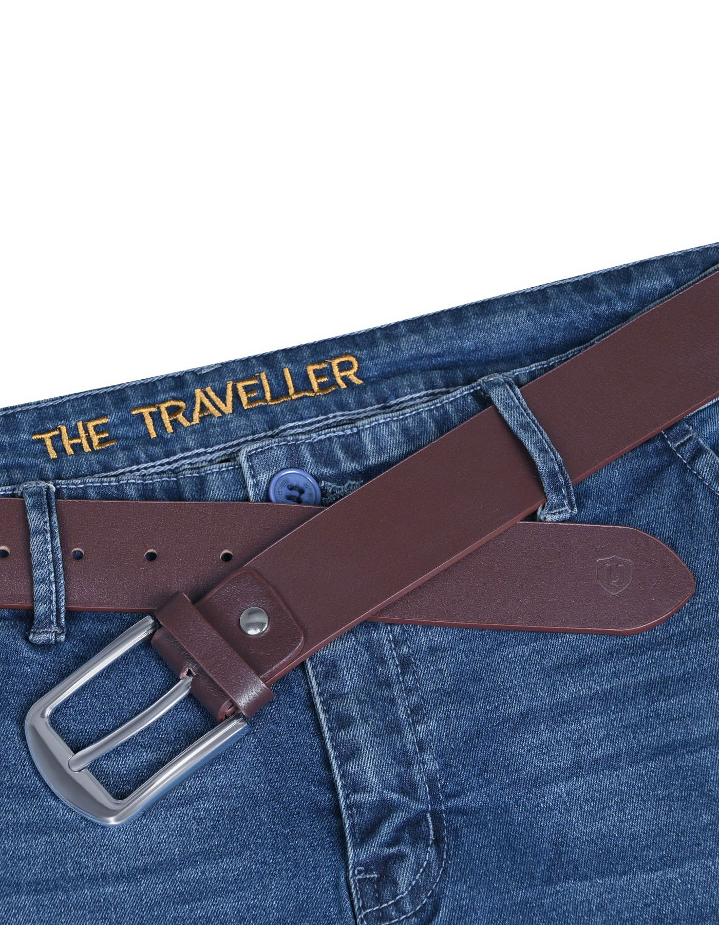 Brown Plain Casual Belt - Image 3