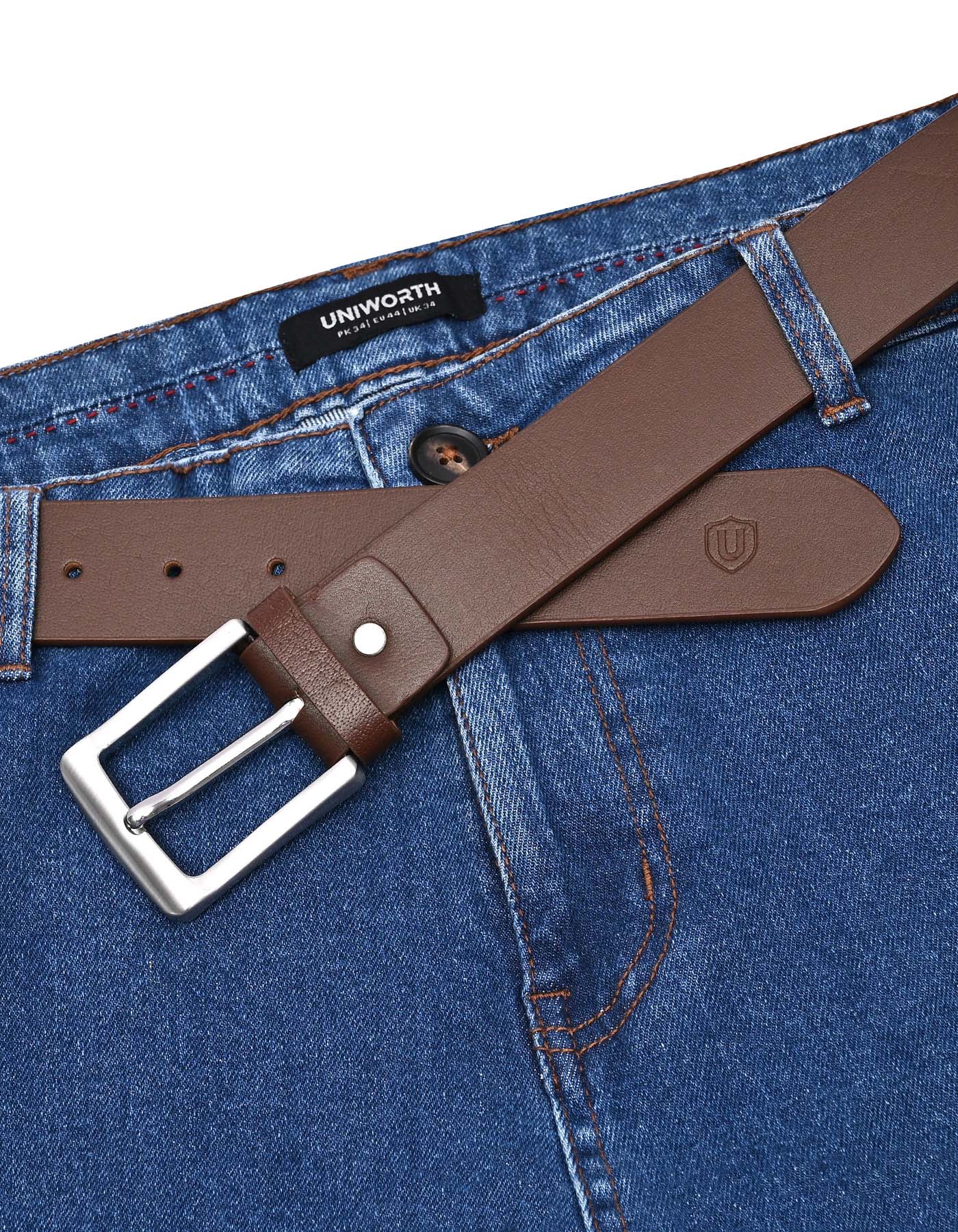 Brown Plain Casual Belt - Image 3