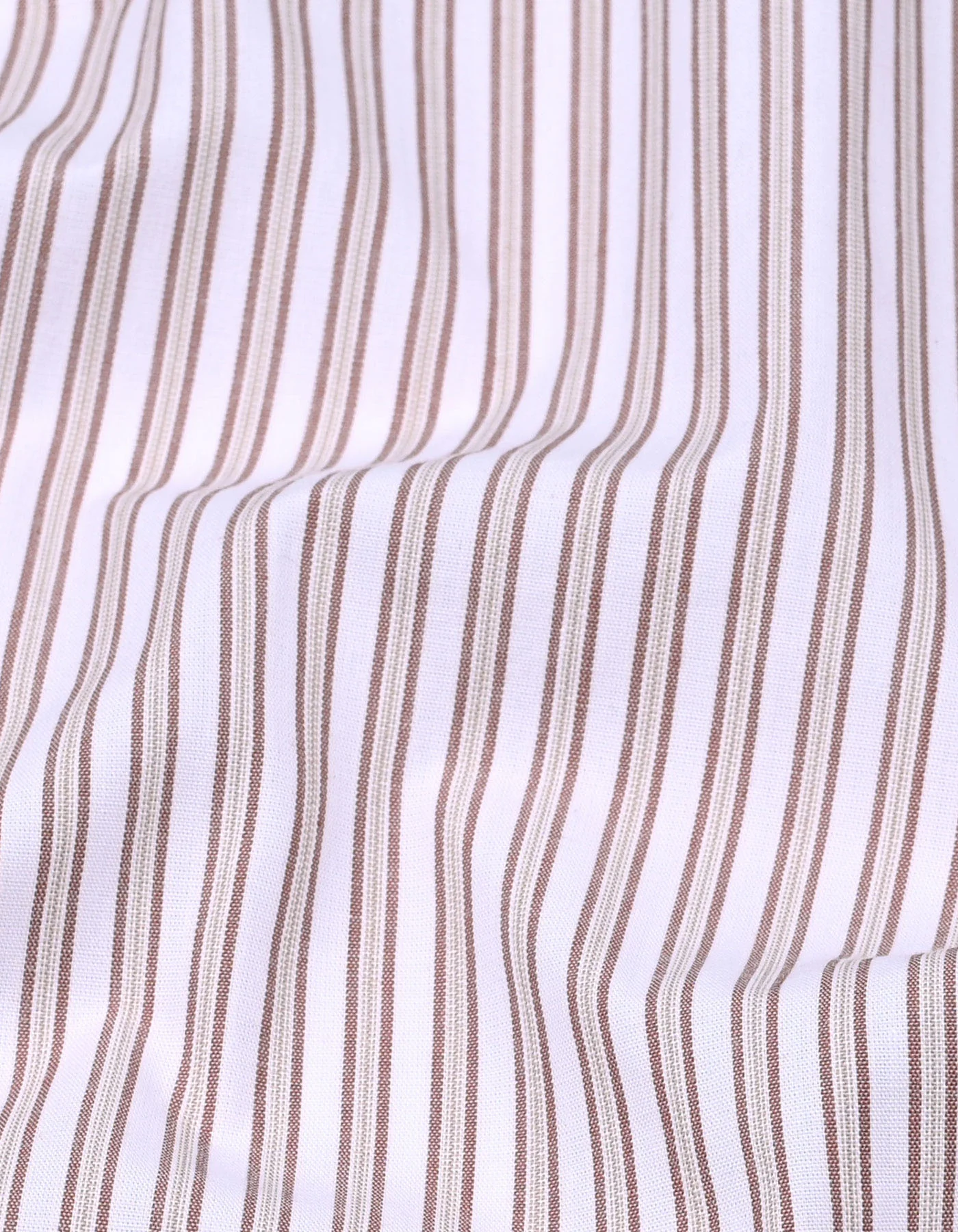Brown Stripe Classic Fit Shirt - Image 4