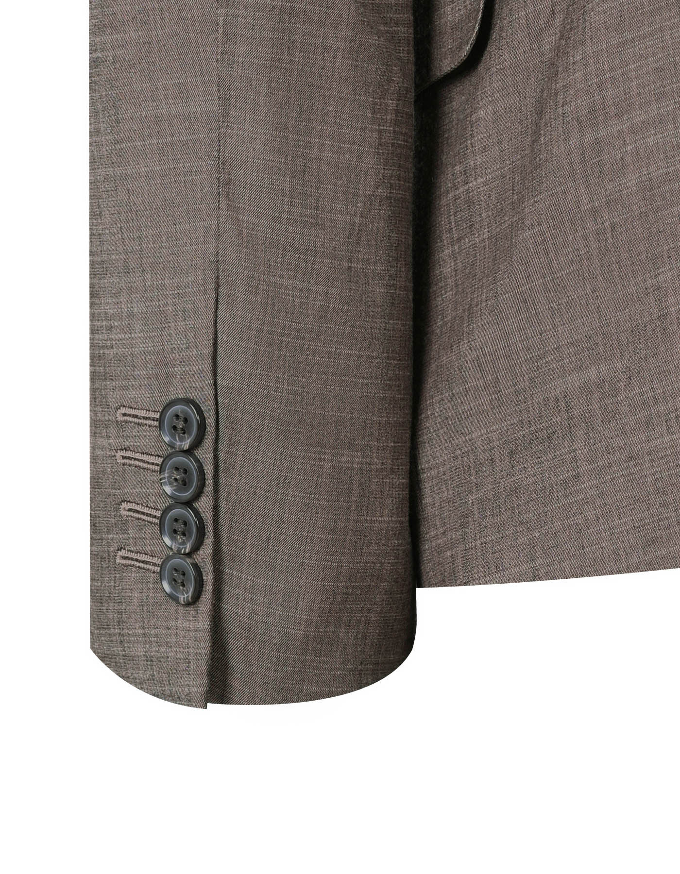 Brown Texture Classic Fit Suit - Image 4