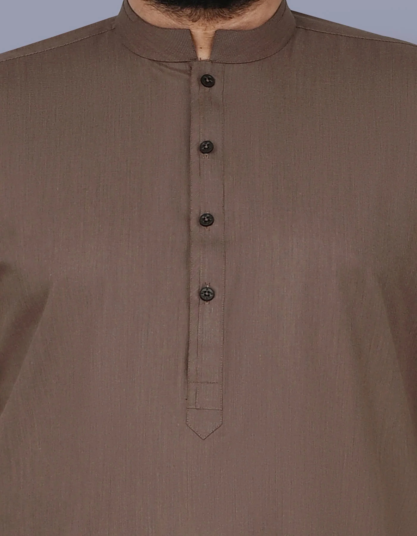 Brown Texture Kurta Pajama - Image 2