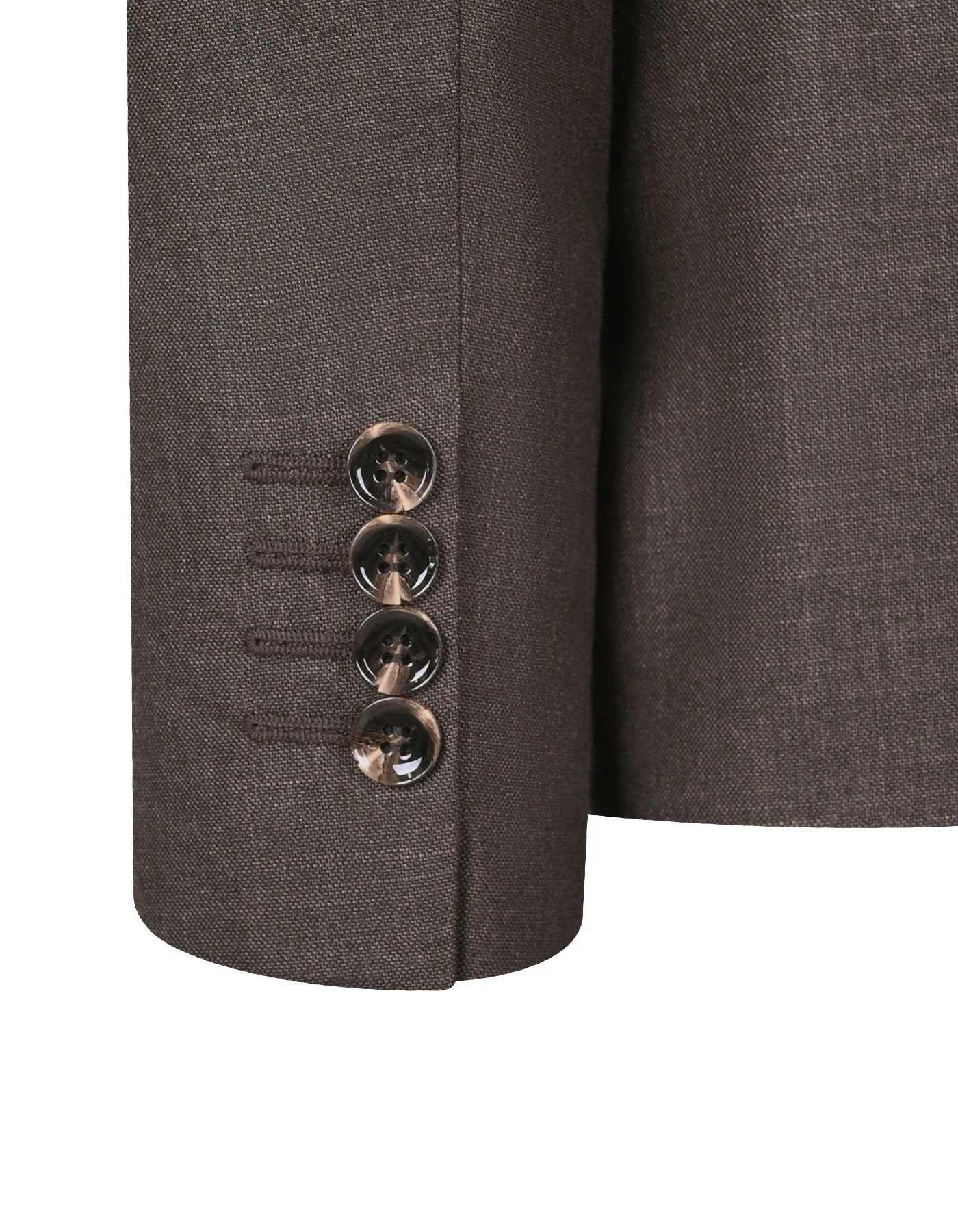 Brown Texture Tailored Smart Fit Suit - Image 4