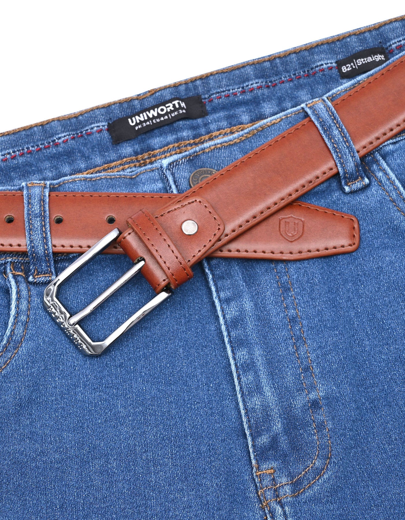 Burgundy Plain Formal Belt - Image 3