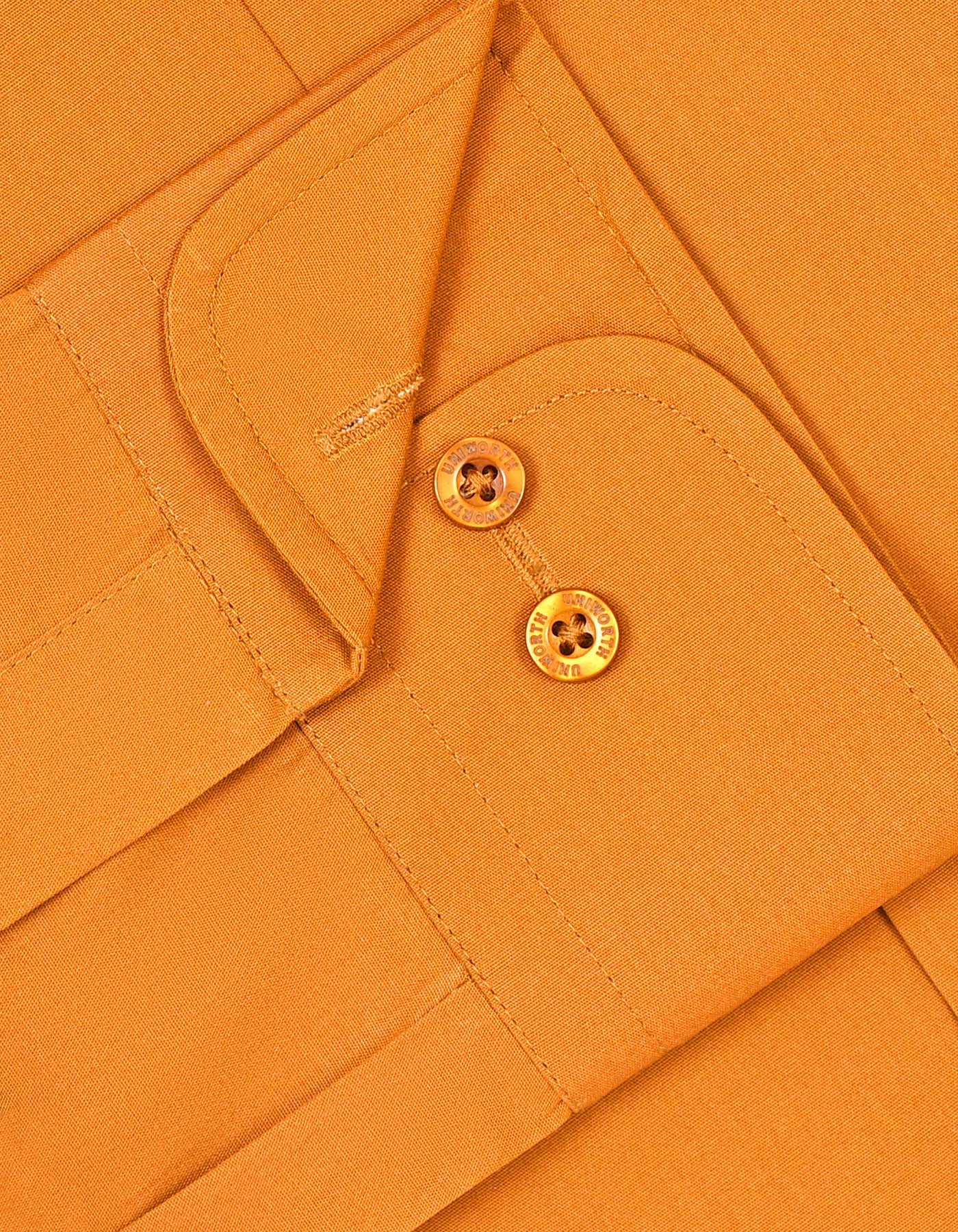 Camel Plain Tailored Smart Fit Shirt - Image 3