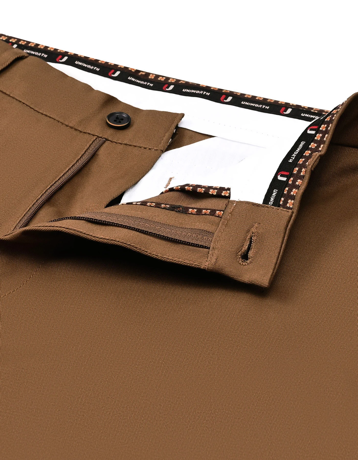 Camel Smart Fit Cotton Trouser - Image 2
