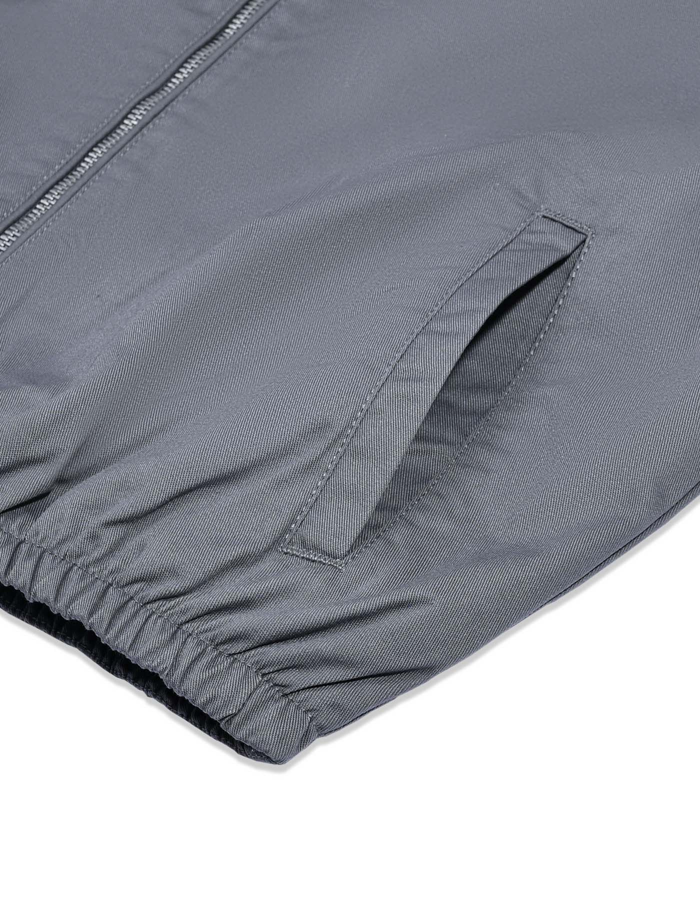 Cement Plain Zip-Up Chore Jacket - Image 6