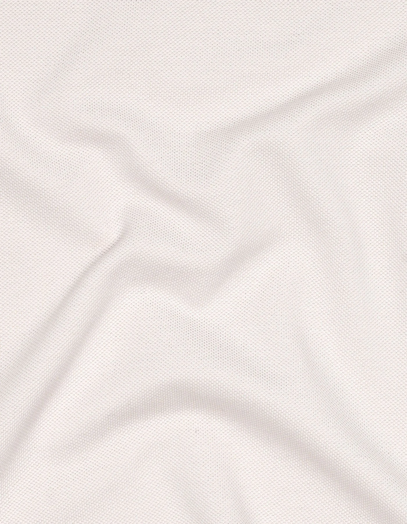 Champions Off White Plain Pique Polo Shirt - Image 6