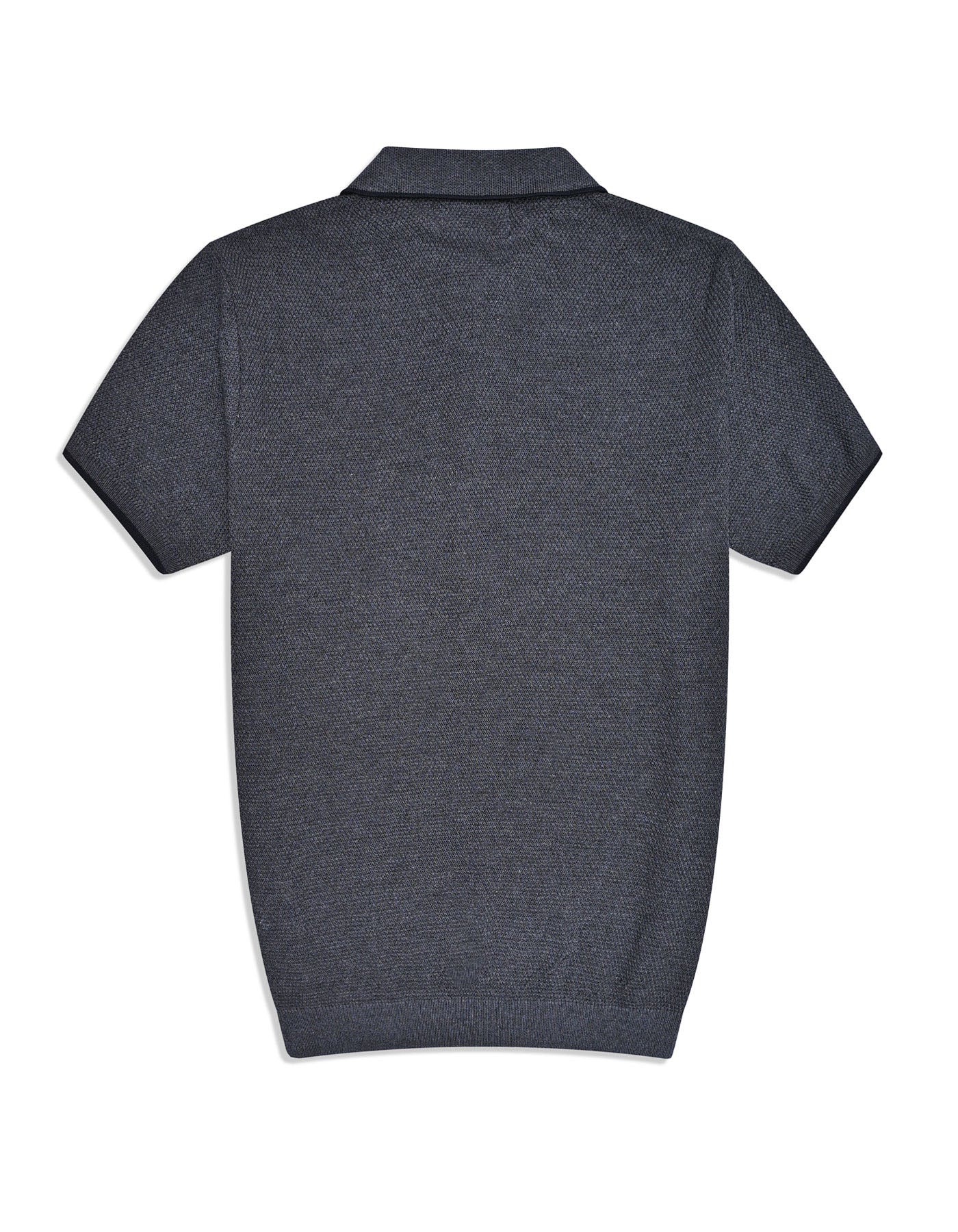 Charcoal Classic Knit Sweater Polo - Image 4