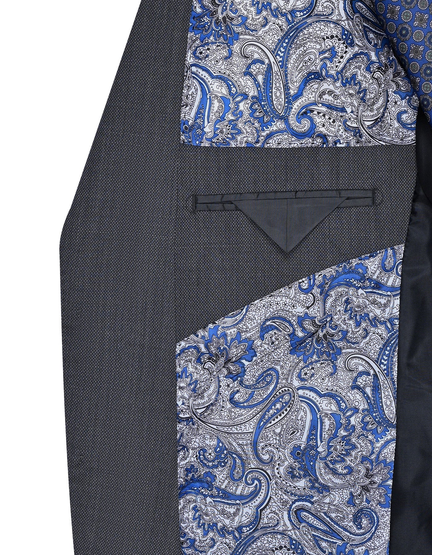 Charcoal Plain Classic Fit Suit - Image 6