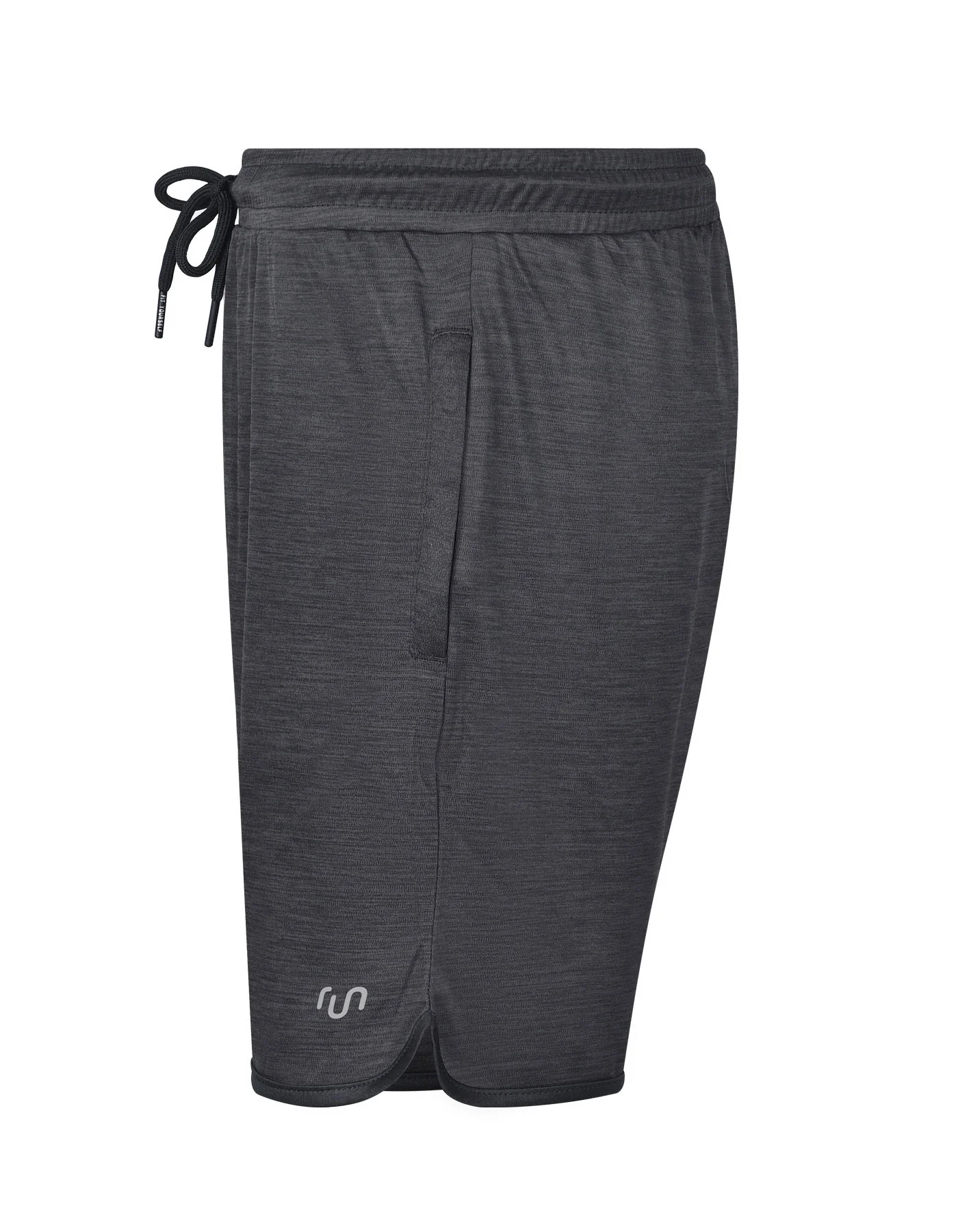 Charcoal Plain Gym Short - Image 2