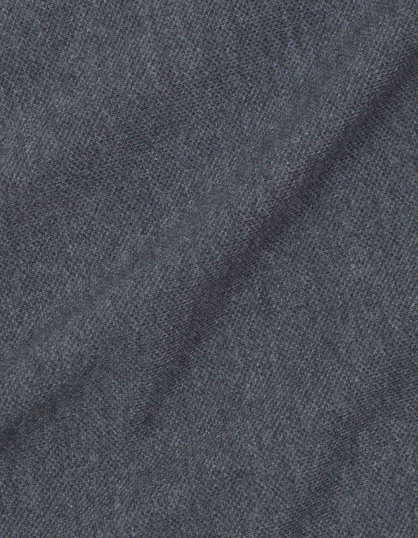 Charcoal Plain Pique Polo Shirt - Image 5