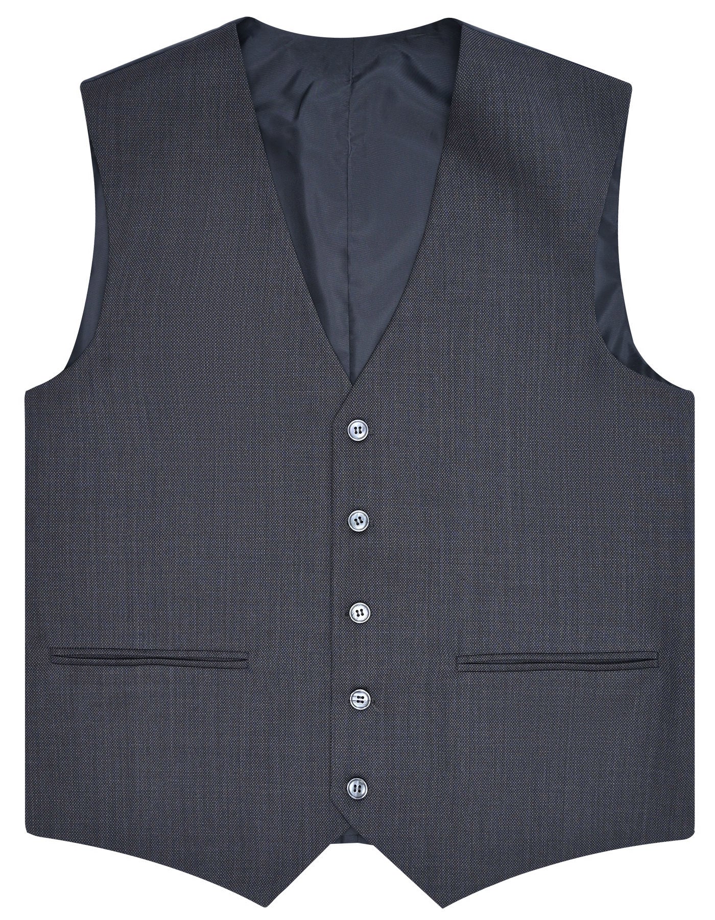 Charcoal Plain Tailored Smart Fit Suit - Image 3
