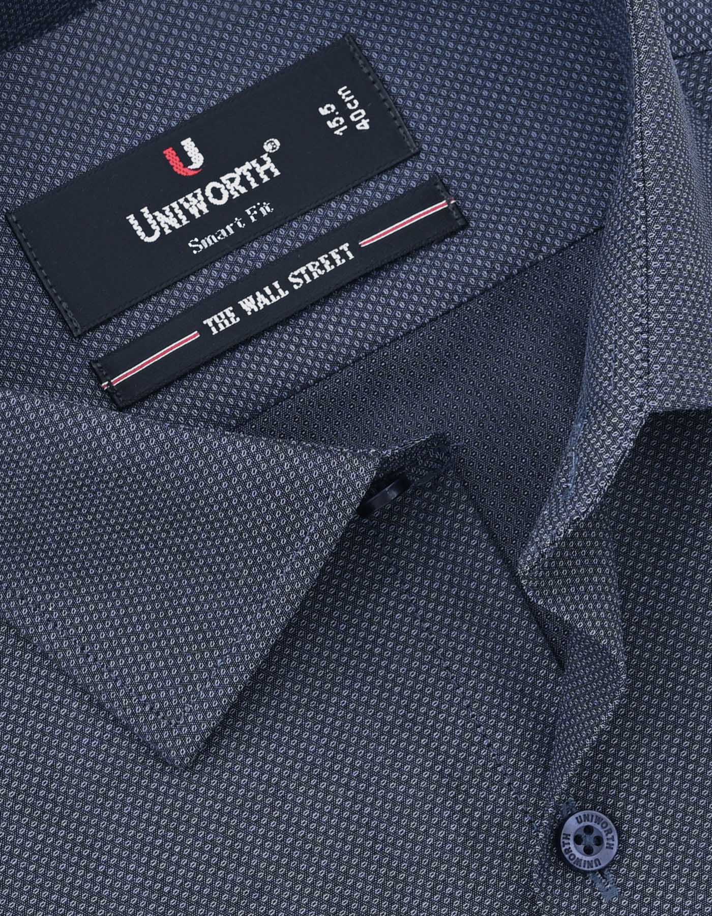 Charcoal Self Tailored Smart Fit Shirt - Image 2