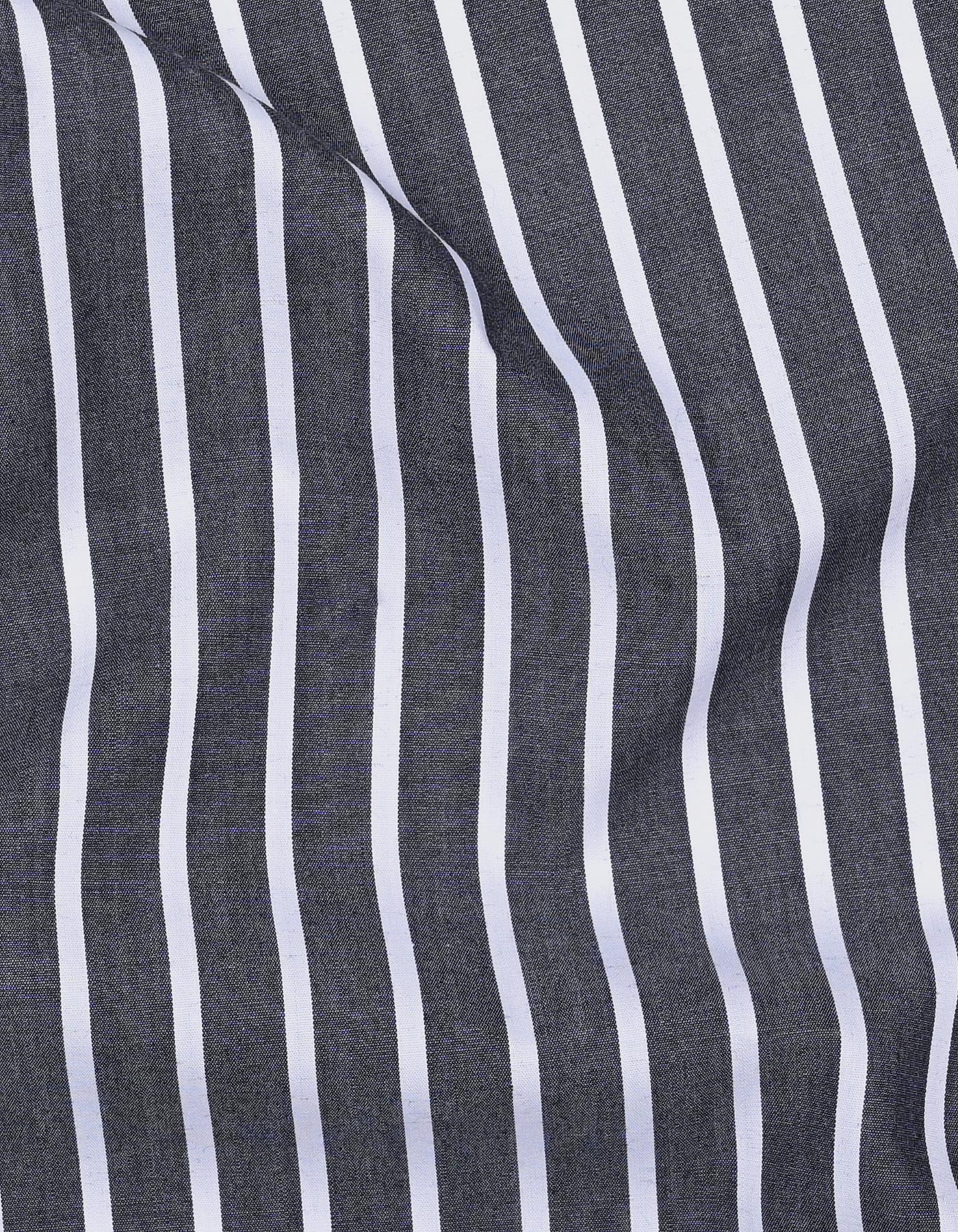 Charcoal Stripe Classic Fit Shirt - Image 4