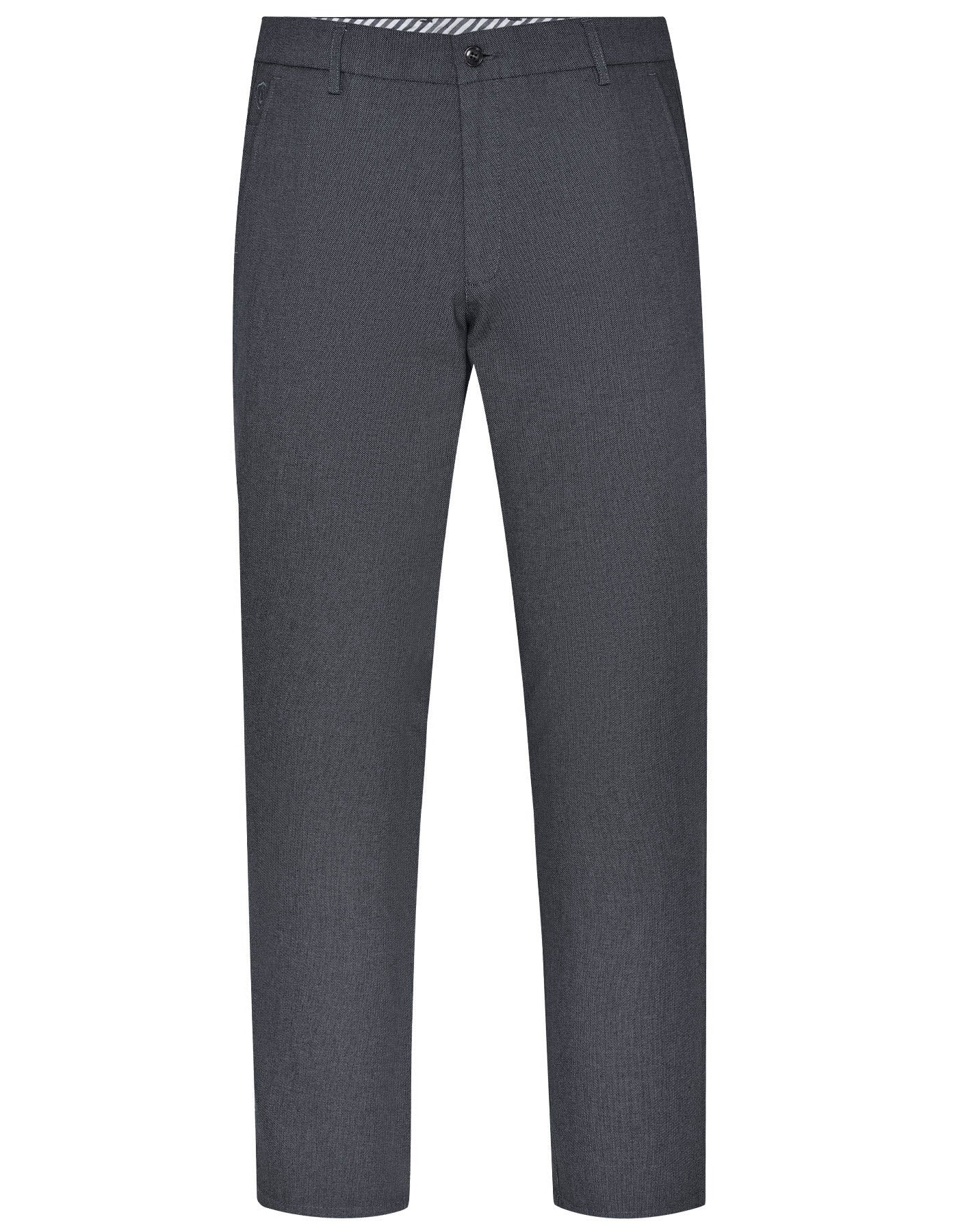 Charcoal Texture Classic Fit Cotton Trouser