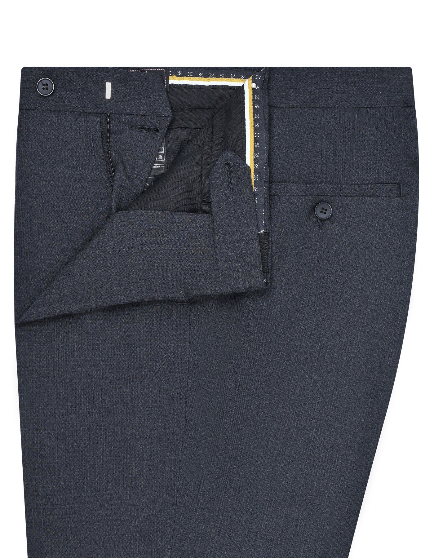 Charcoal Texture Classic Fit Formal Trouser - Image 2