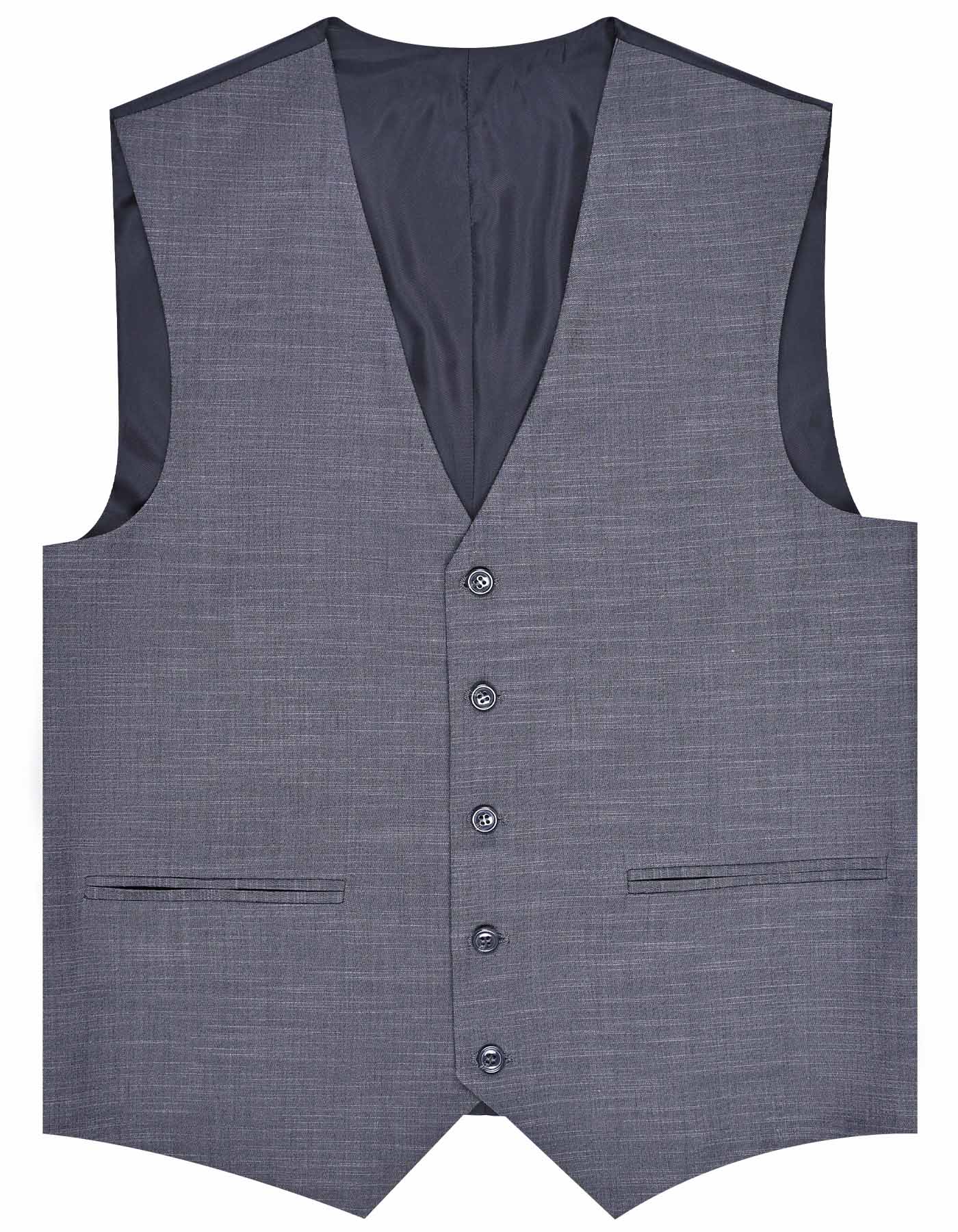 Charcoal Texture Classic Fit Suit - Image 3