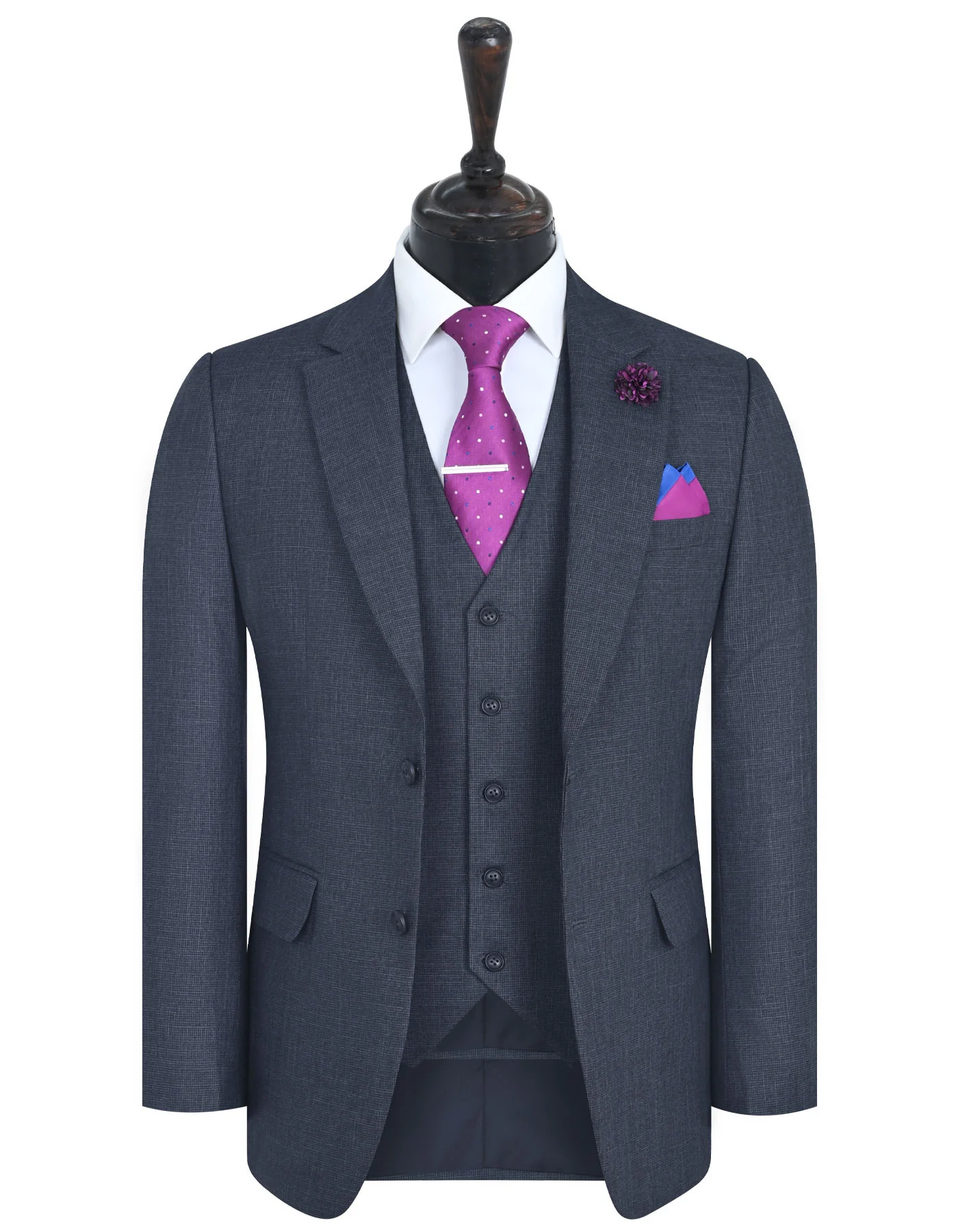 Charcoal Texture Classic Fit Suit