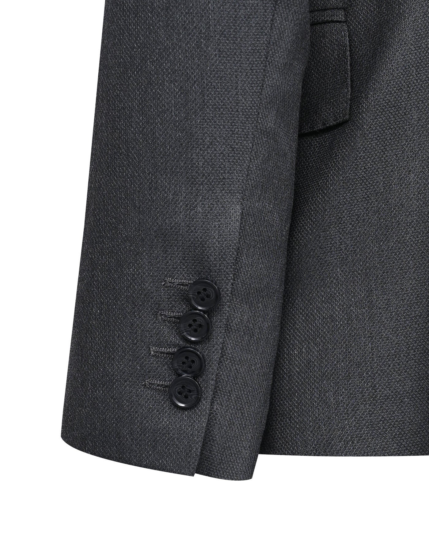 Charcoal Texture Classic Fit Suit - Image 4