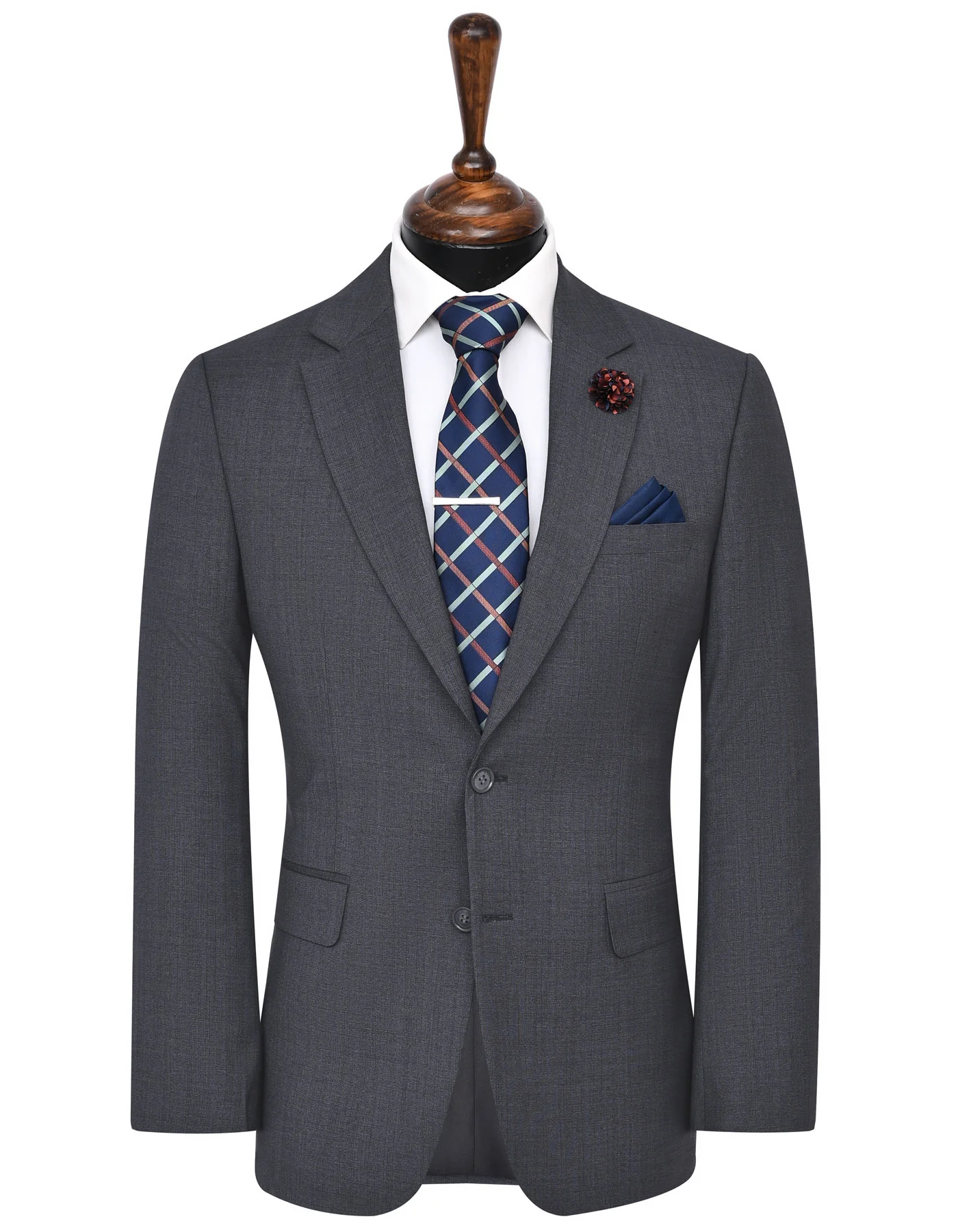 Charcoal Texture Smart Fit Suit