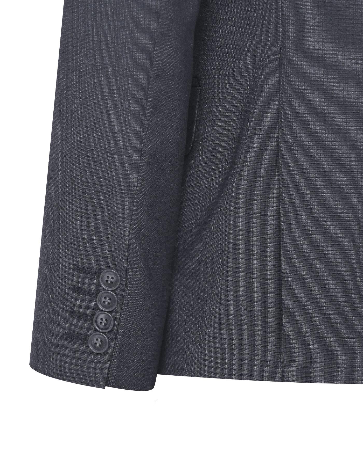 Charcoal Texture Smart Fit Suit - Image 3