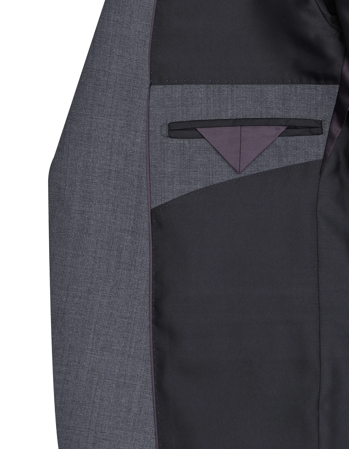 Charcoal Texture Smart Fit Suit - Image 5