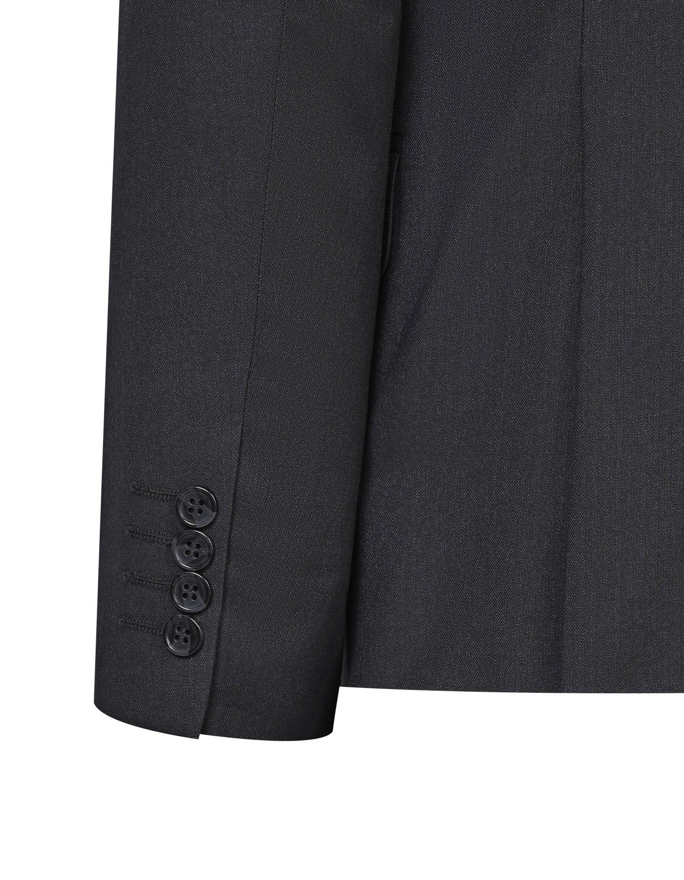 Charcoal Texture Smart Fit Suit - Image 4