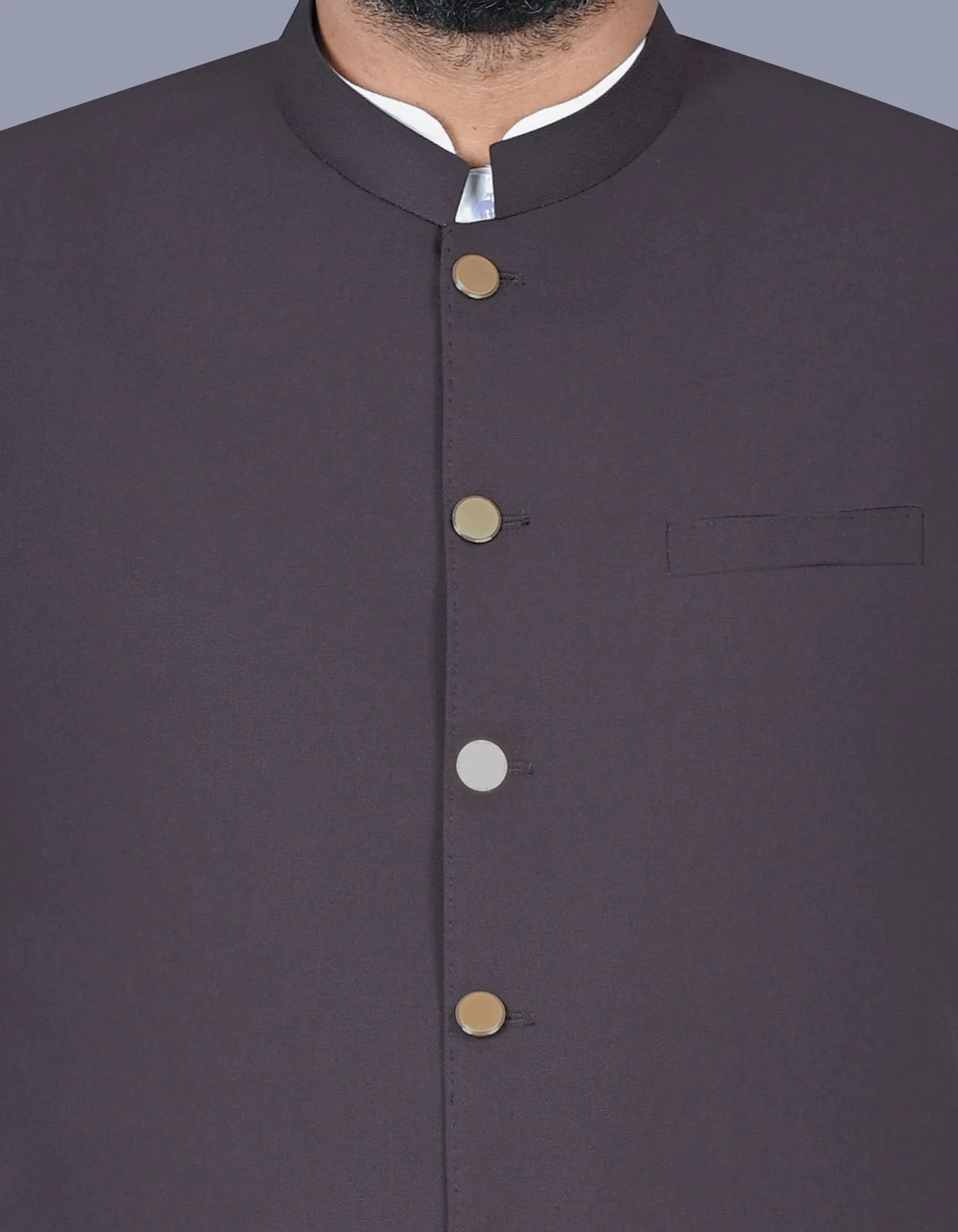 Charcoal Texture Smart Fit Waistcoat - Image 2