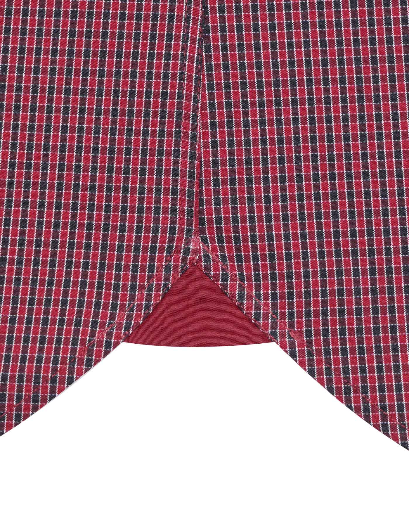 Black/Red Check Business Casual Shirt - Image 5