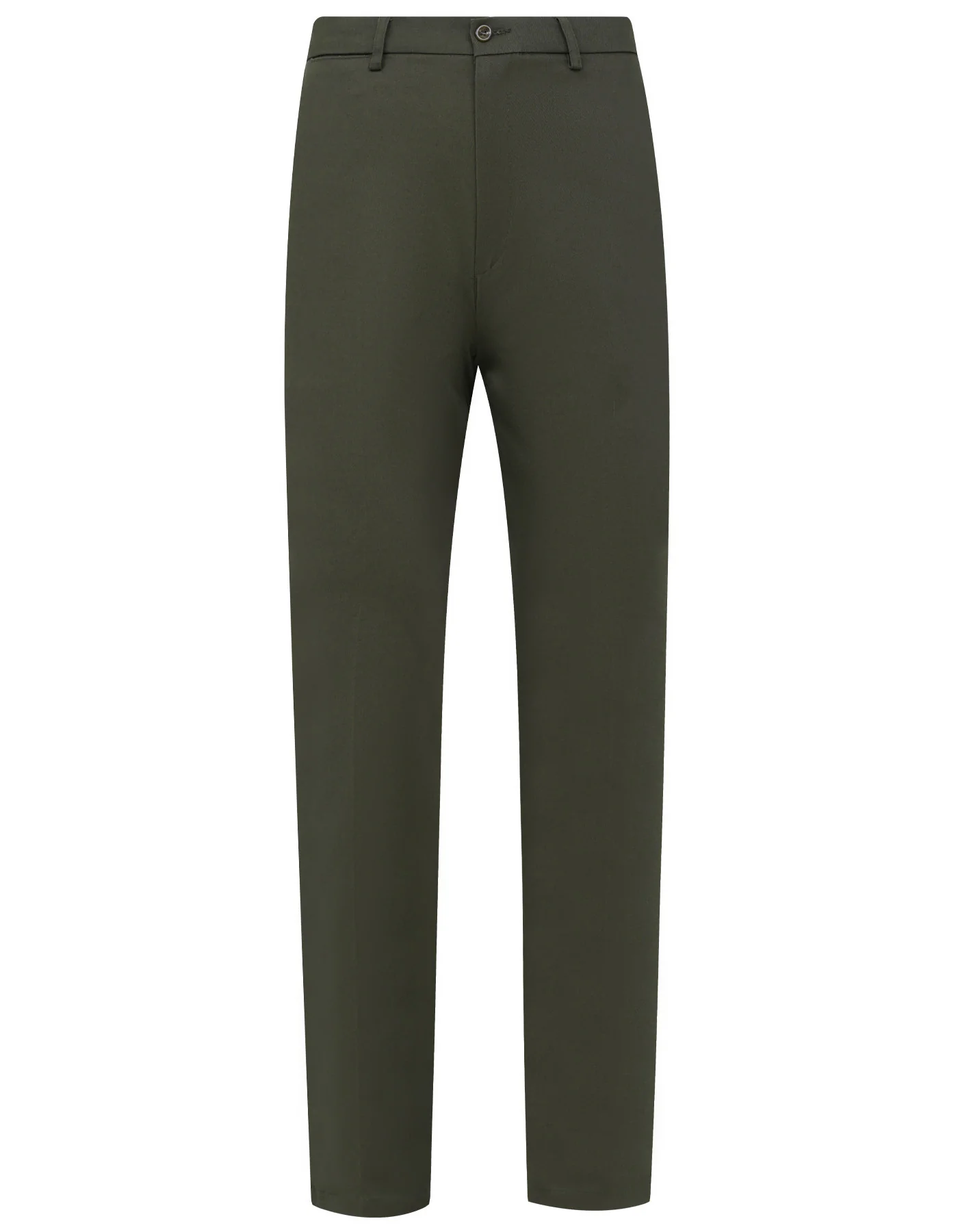Chocolate Plain Classic Fit Cotton Trouser