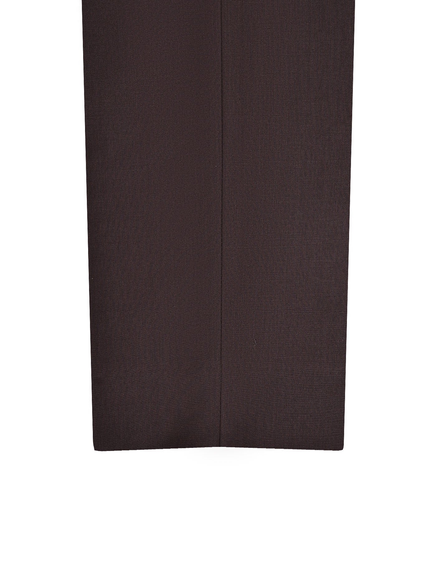 Chocolate Plain Classic Fit Formal Trouser - Image 3
