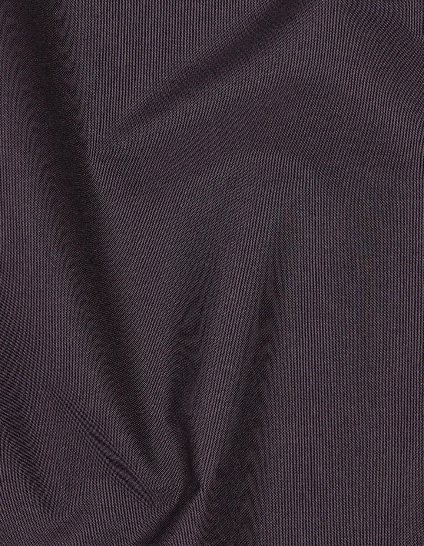 Chocolate Plain Classic Fit Shirt - Image 4