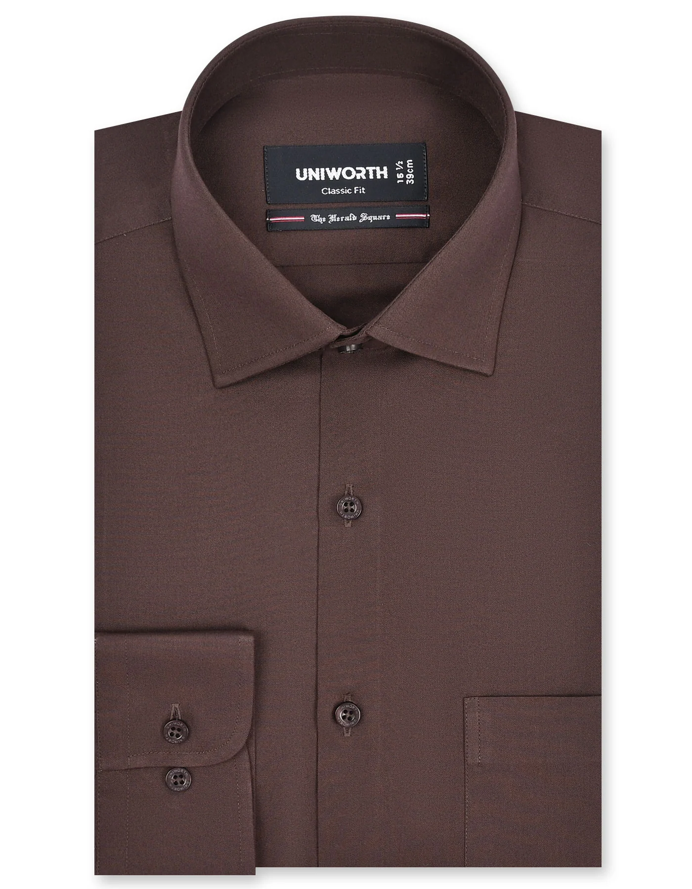 Chocolate Plain Classic Fit Shirt
