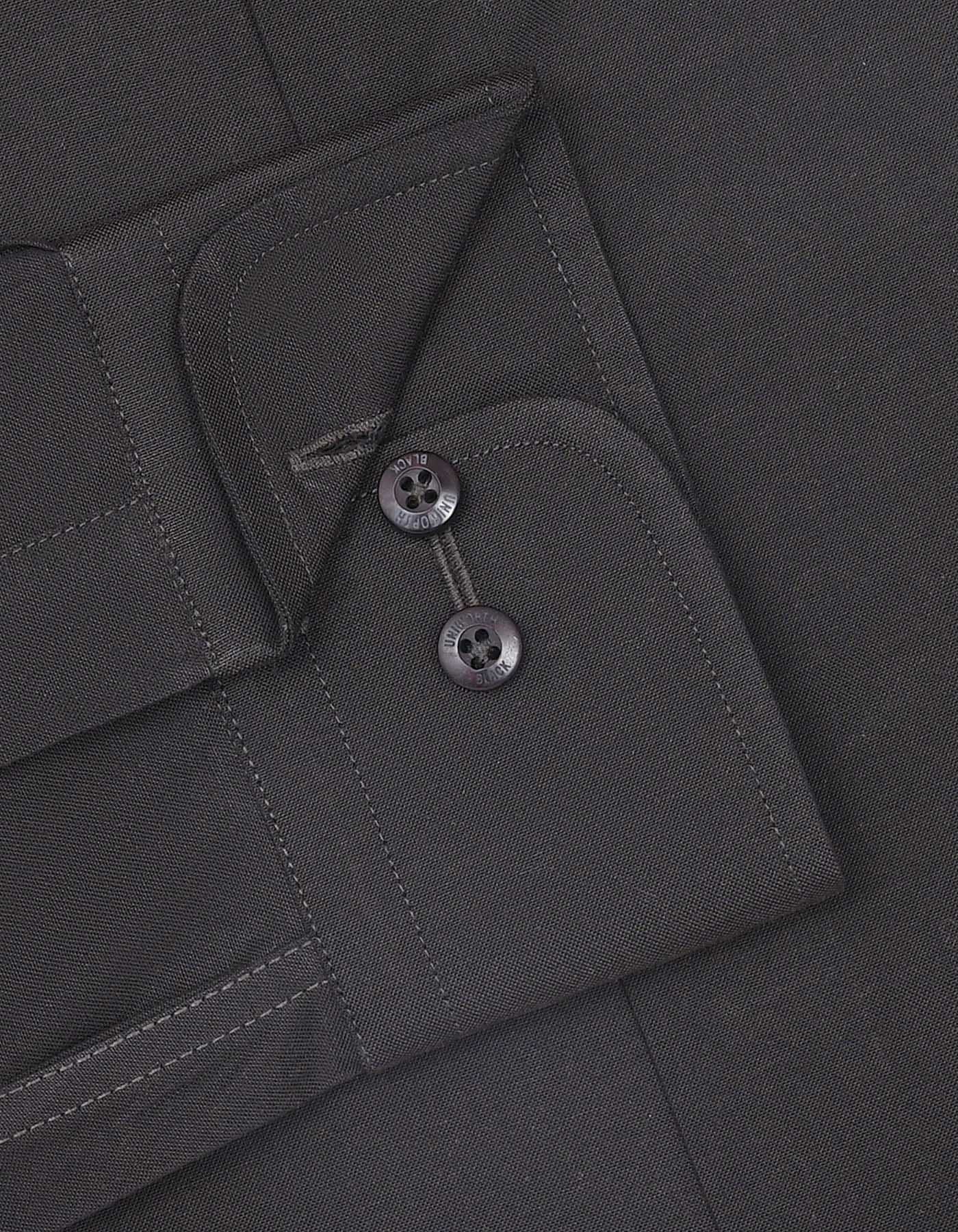 Chocolate Plain Classic Fit Shirt - Image 3