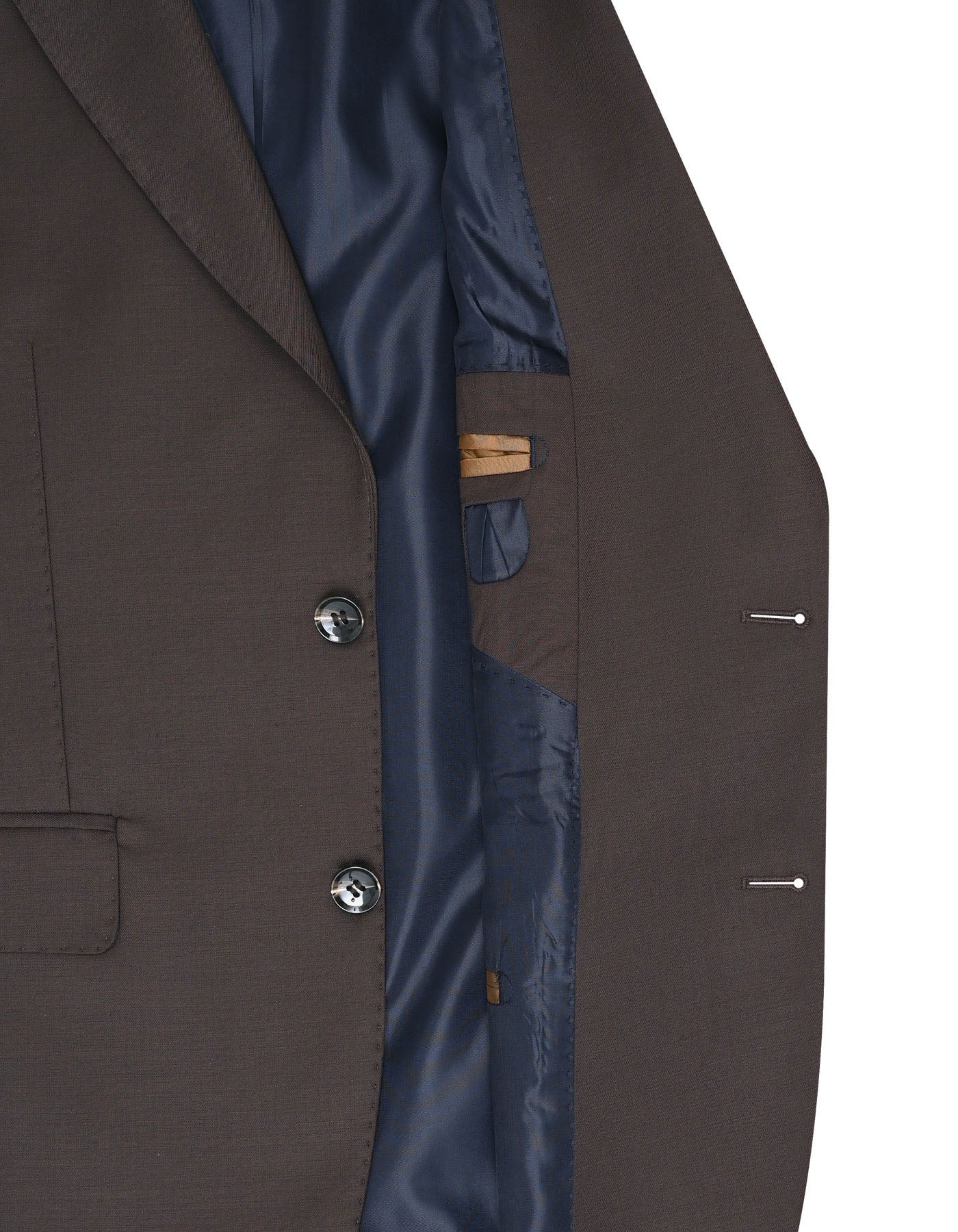 Chocolate Plain Classic Fit Suit - Image 5