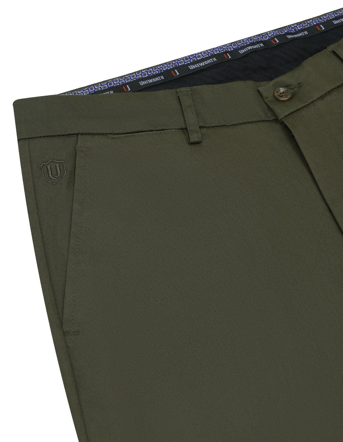 Chocolate Plain Smart Fit Cotton Trouser - Image 3