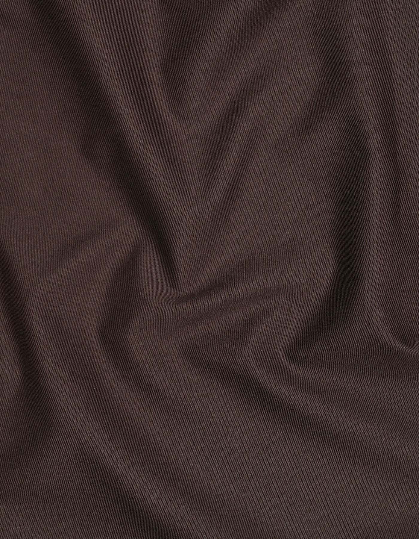 Chocolate Plain Tailored Smart Fit Shirt - Image 4