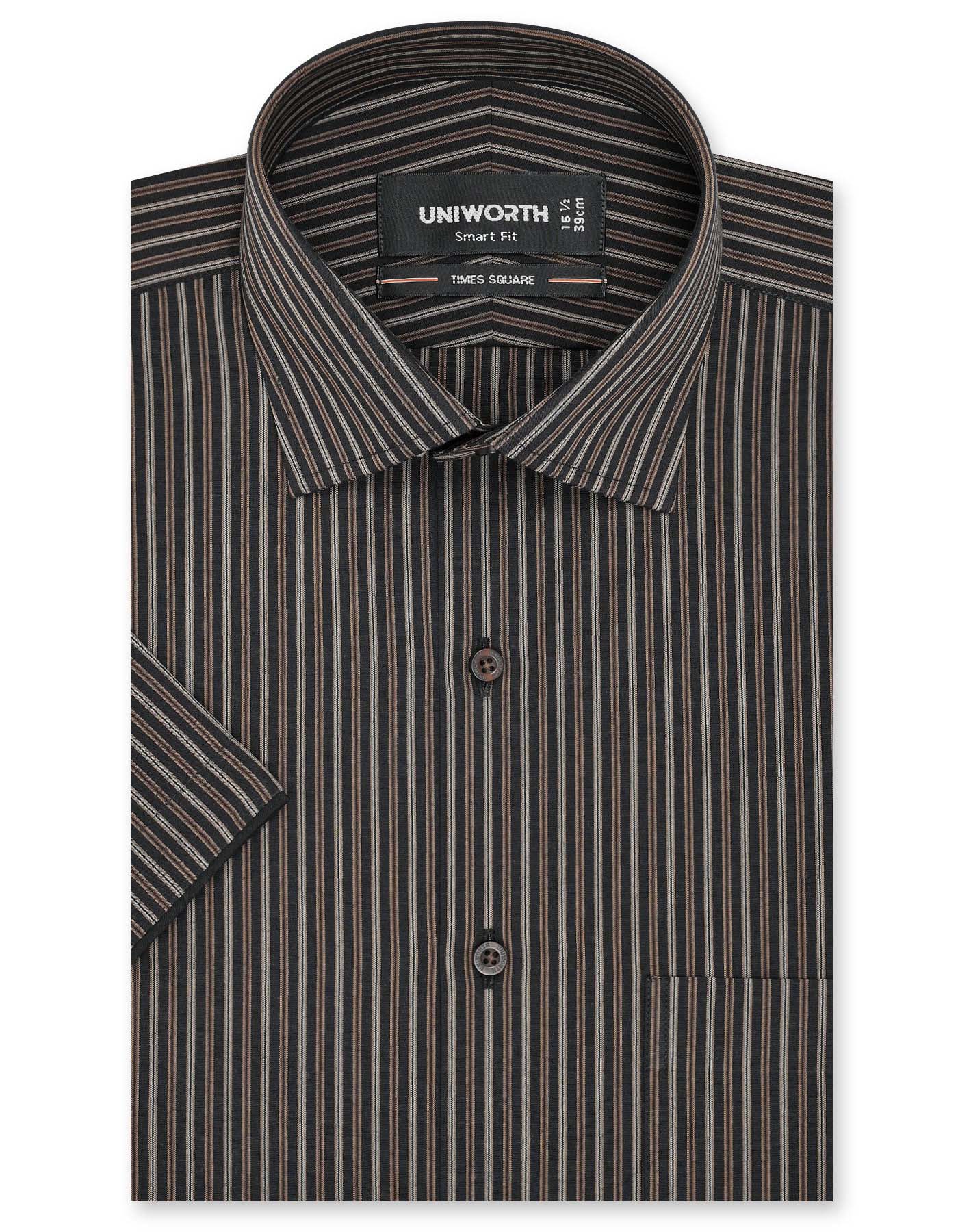 Chocolate Stripe Smart Fit Shirt