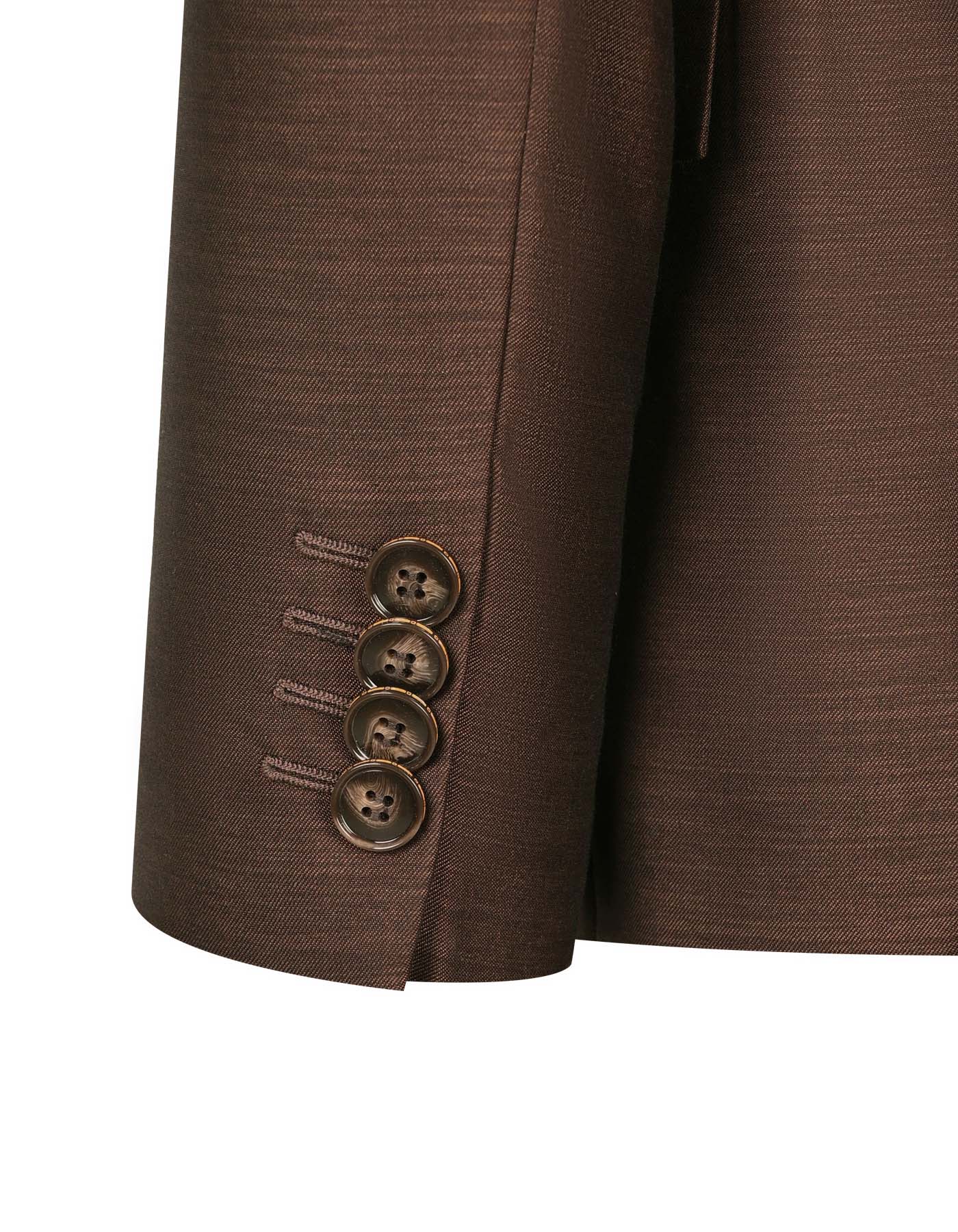 Chocolate Texture Tailored Smart Fit Suit - Image 3